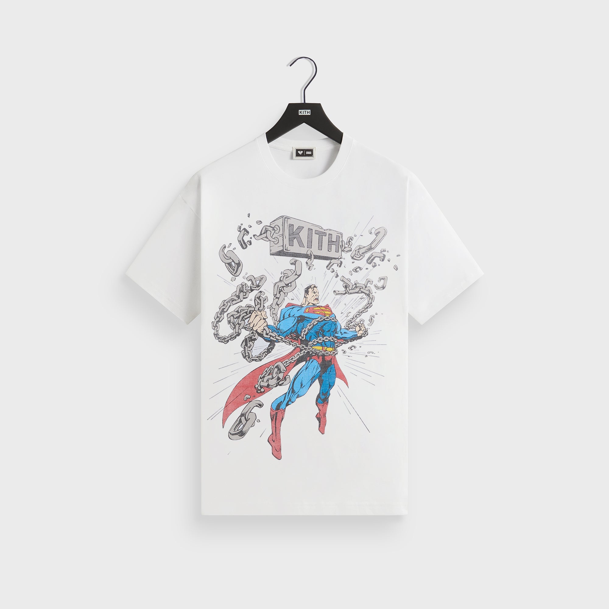 KITH Superman グラフィックの ヴィンテージTシャツ Superman | Kith No. 1 Vintage Tee - Sandrift – Kith Canada