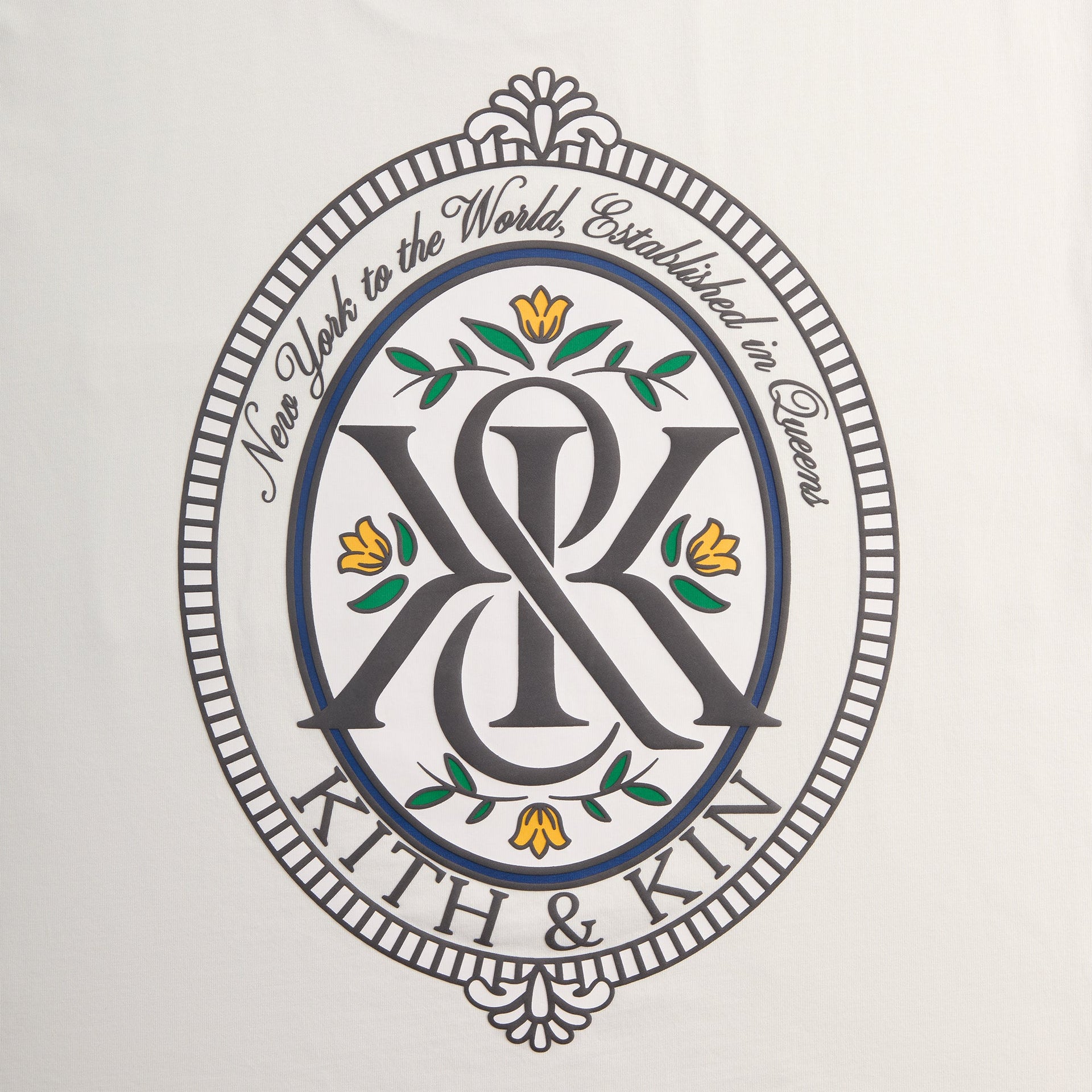 Kith Queens Crest Tee - Chalk