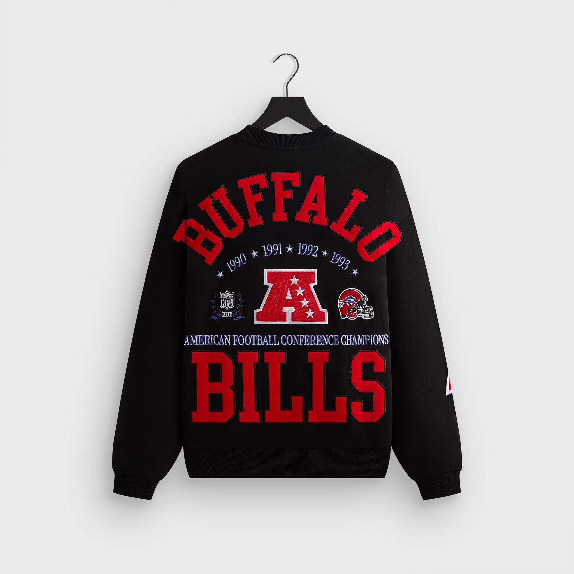 Kith for the NFL Buffalo Bills Vintage Nelson Crewneck - Black