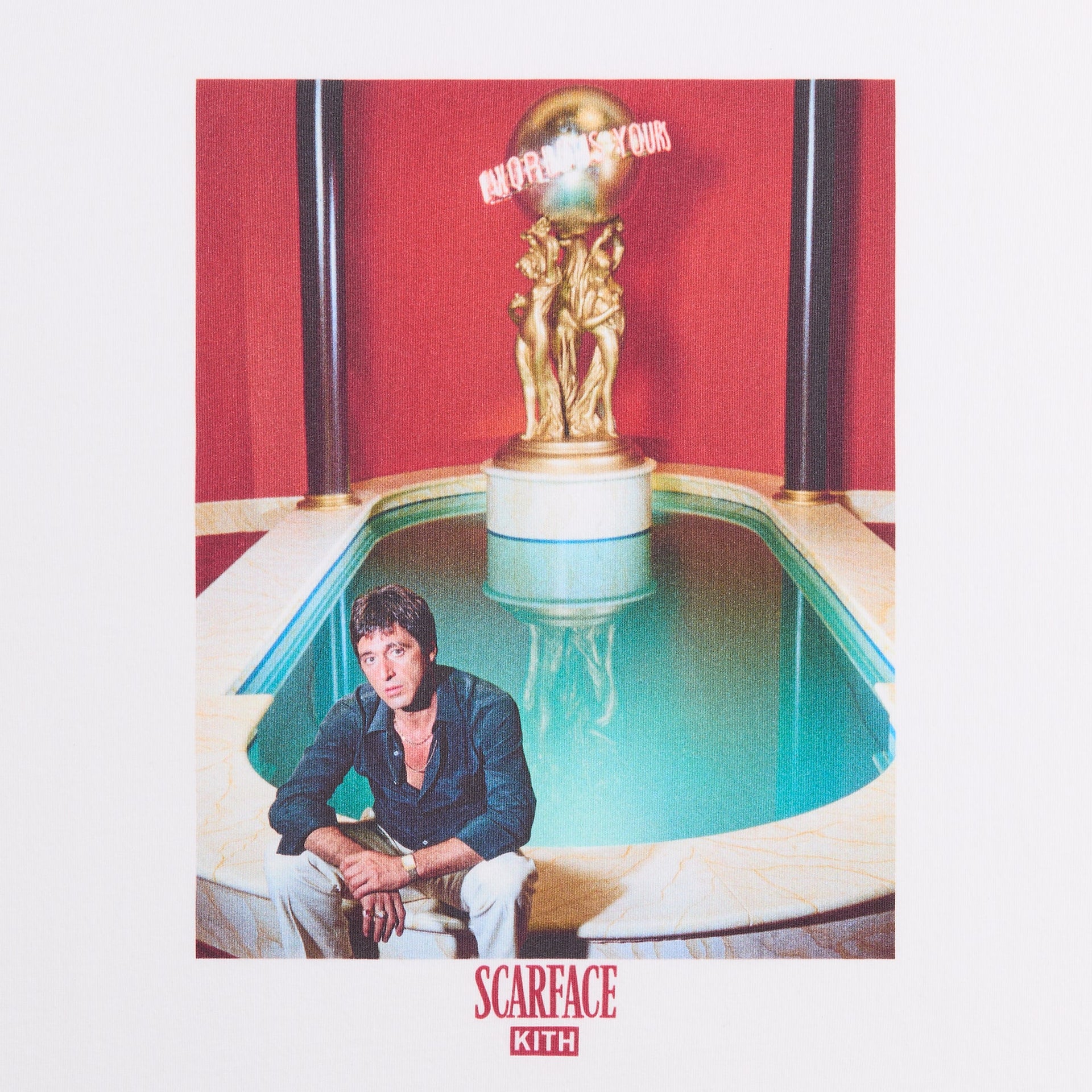 Kith for Scarface Tony Fountain Tee - White