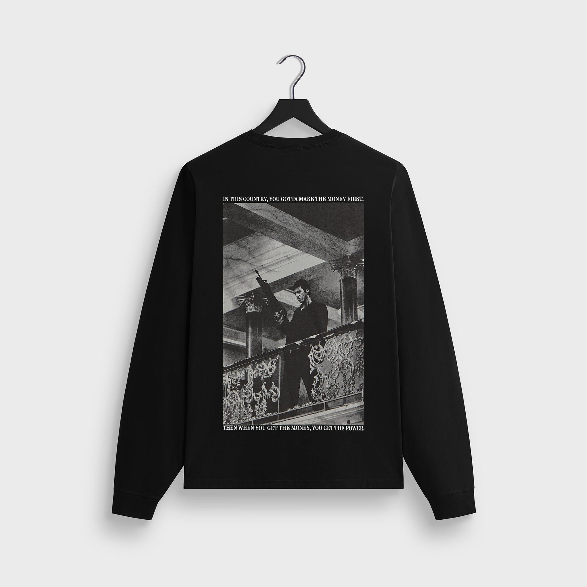 Kith for Scarface Tony Vintage Long Sleeve Pocket Tee - Black