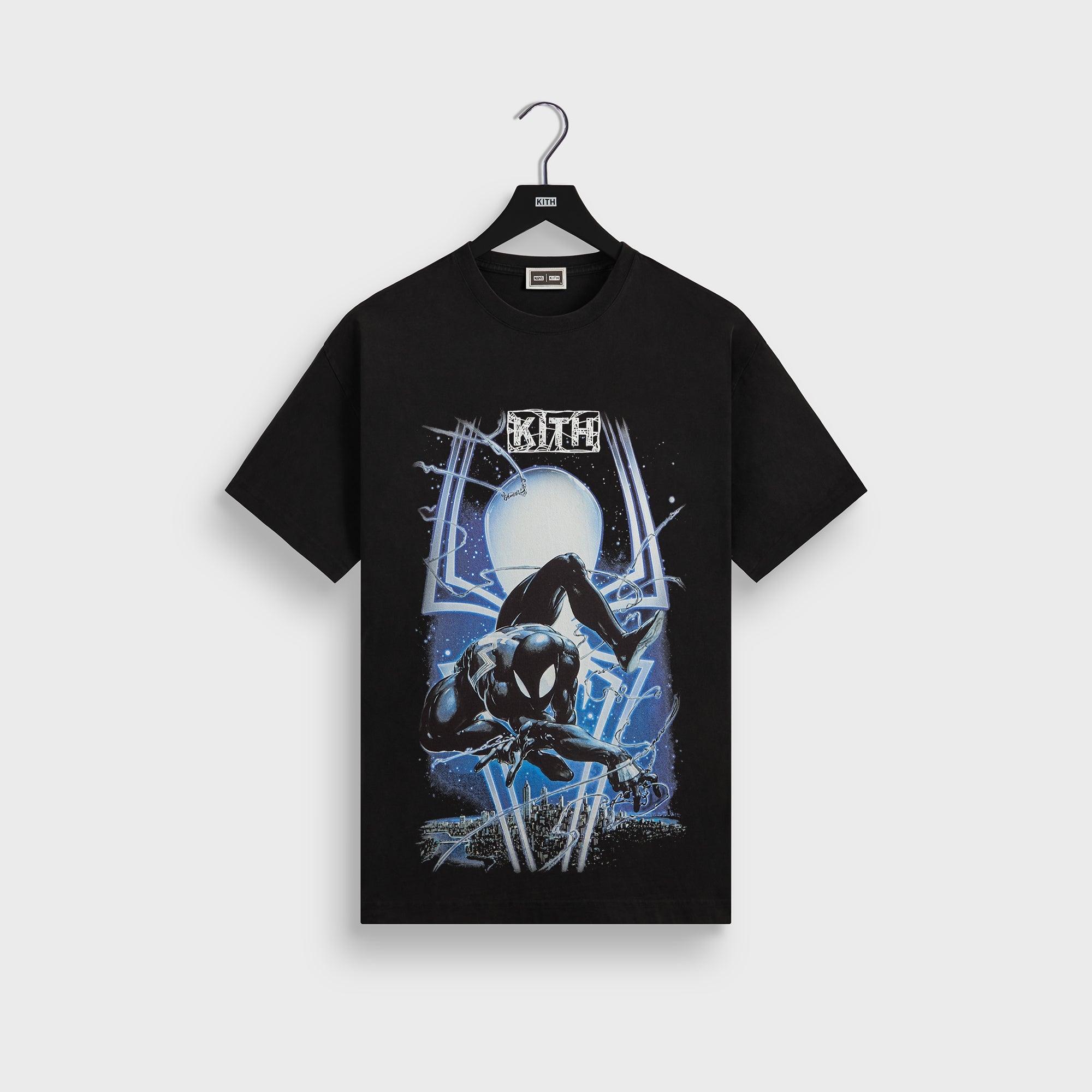 Marvel | Kith Symbiote Spiderman Vintage Tee - Black – Kith Canada