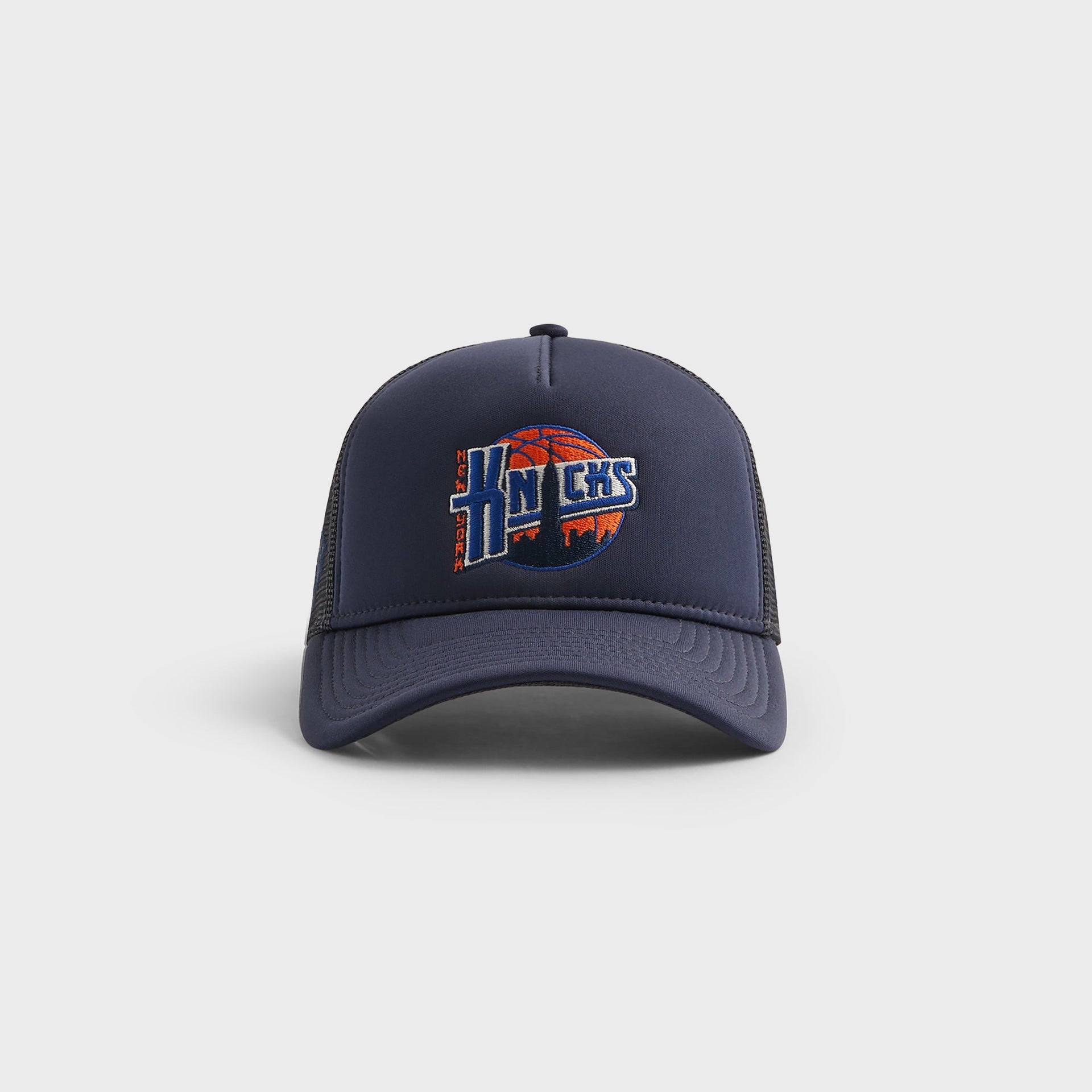 Kith & New Era for the New York Knicks 9FORTY A Frame Trucker Hat - Nocturnal
