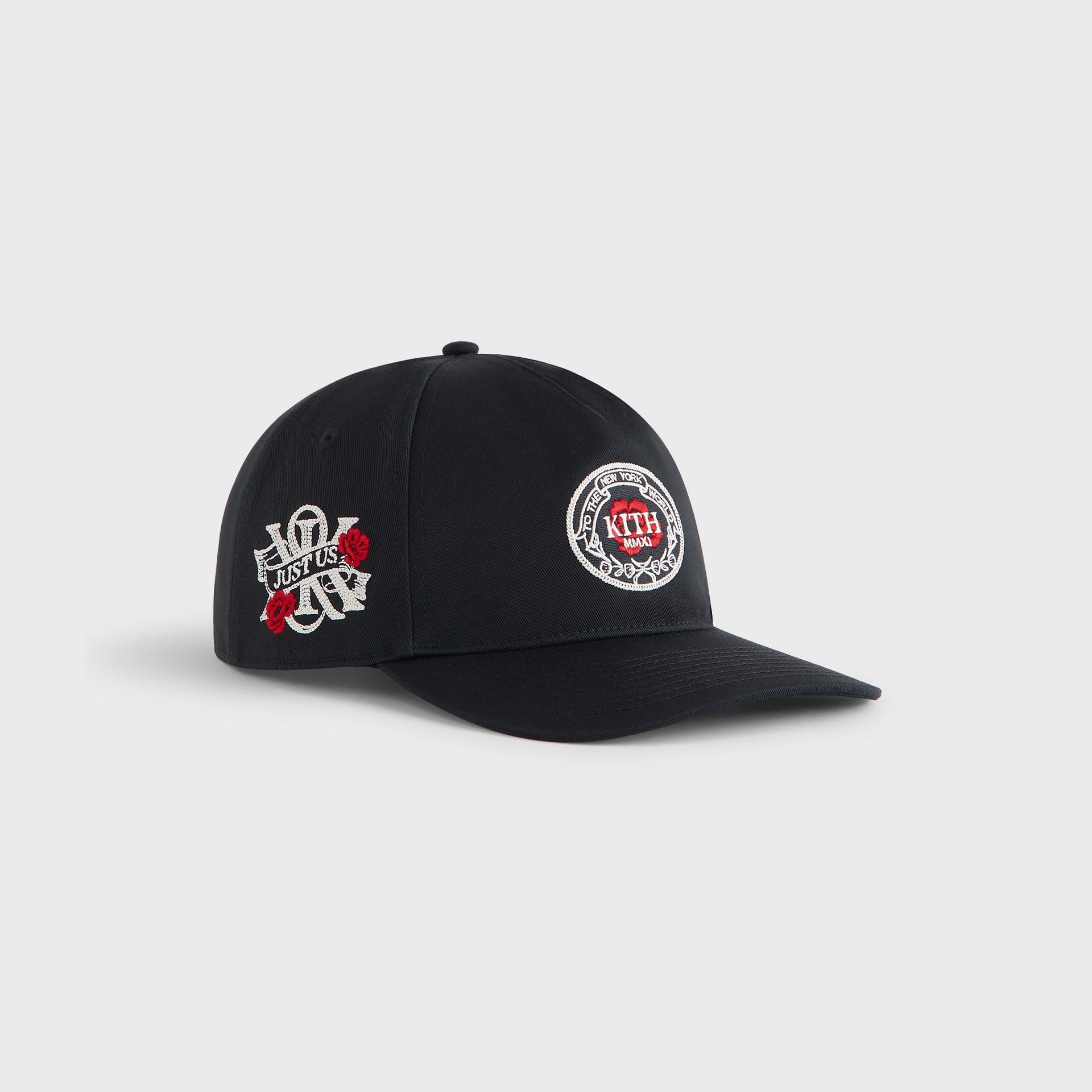 Kith Twill Bay Low Pinch Crown Snapback - Black
