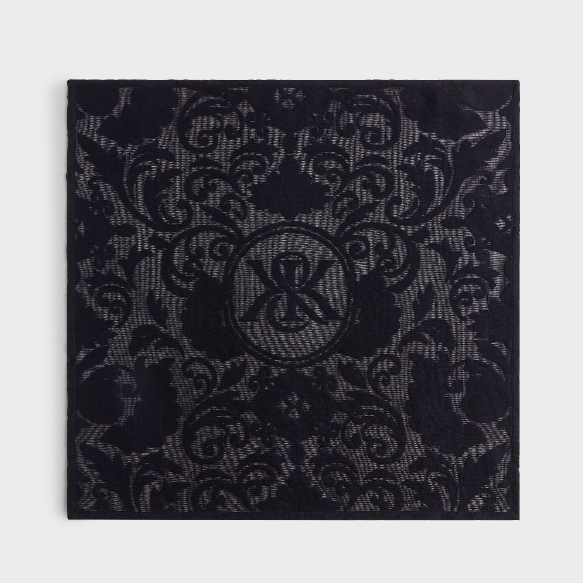 Kith Crest Lace Bandana - Ink