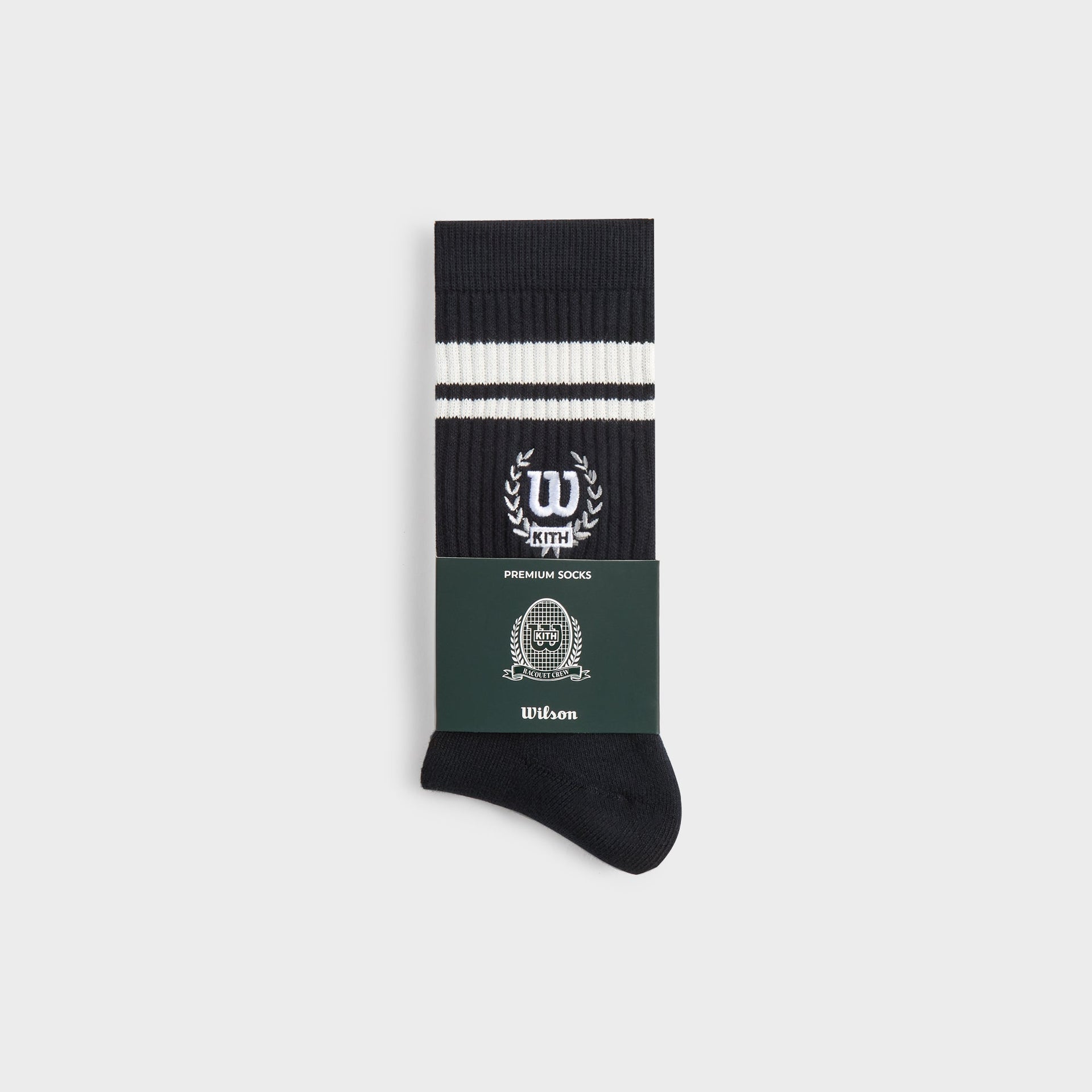 Kith for Wilson Striped Logo Crew Socks - Nocturnal
