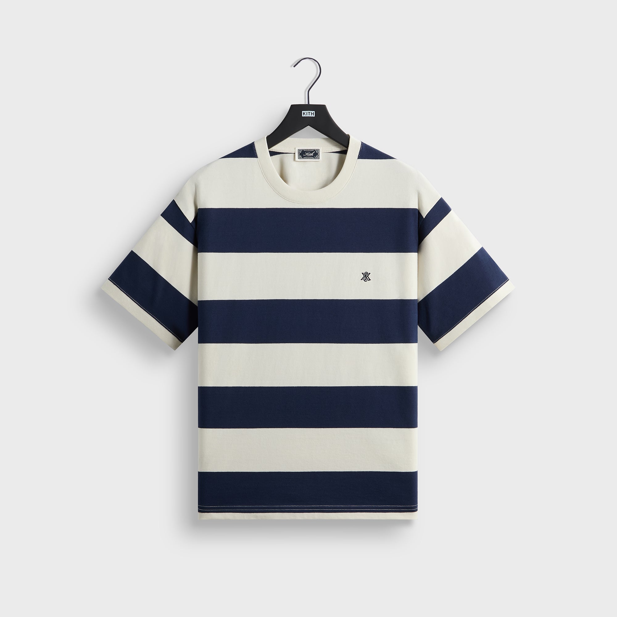 Kith Stripe Alex II Boxy Tee - Sandrift – Kith Canada