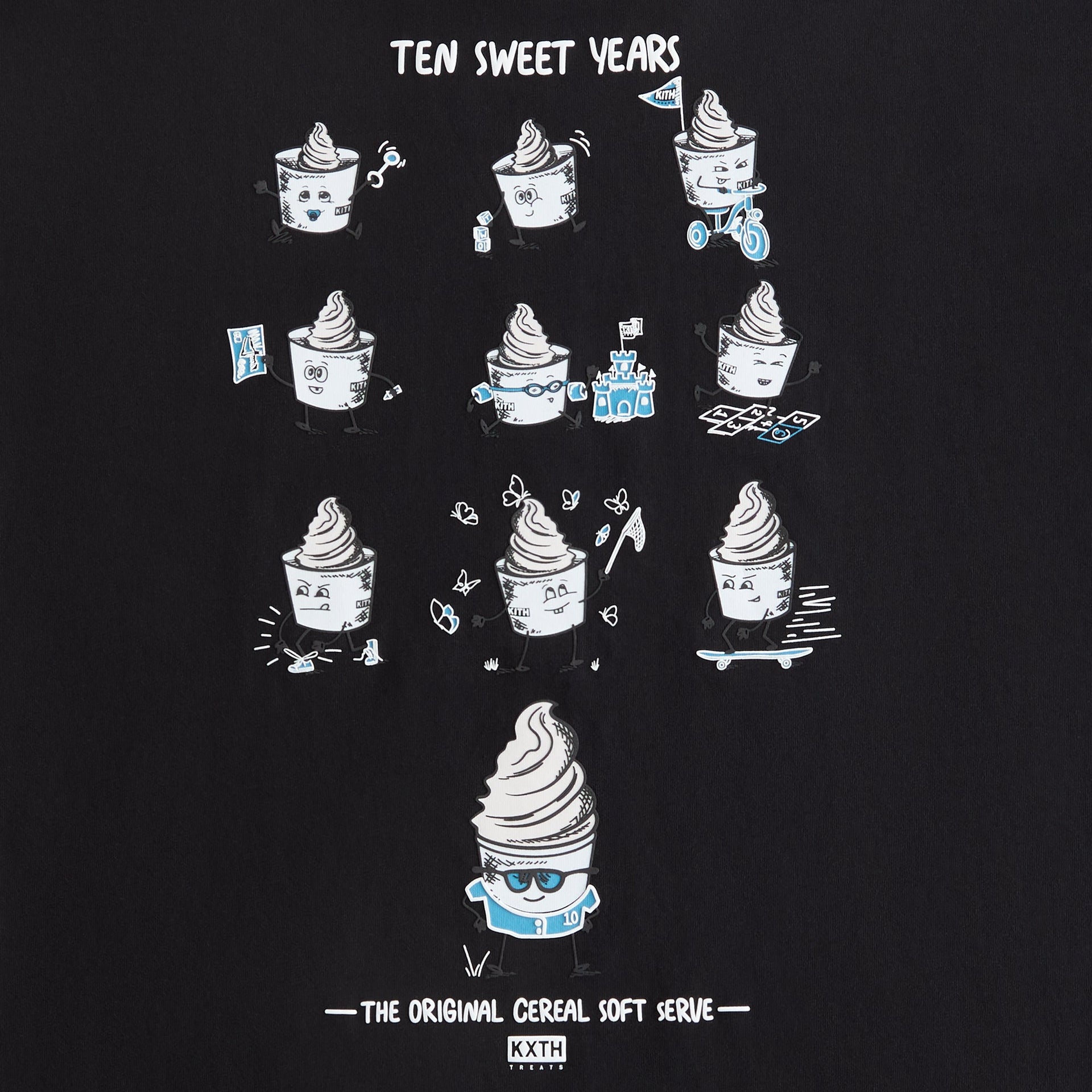 Kith Treats 10 Years Tee - Black
