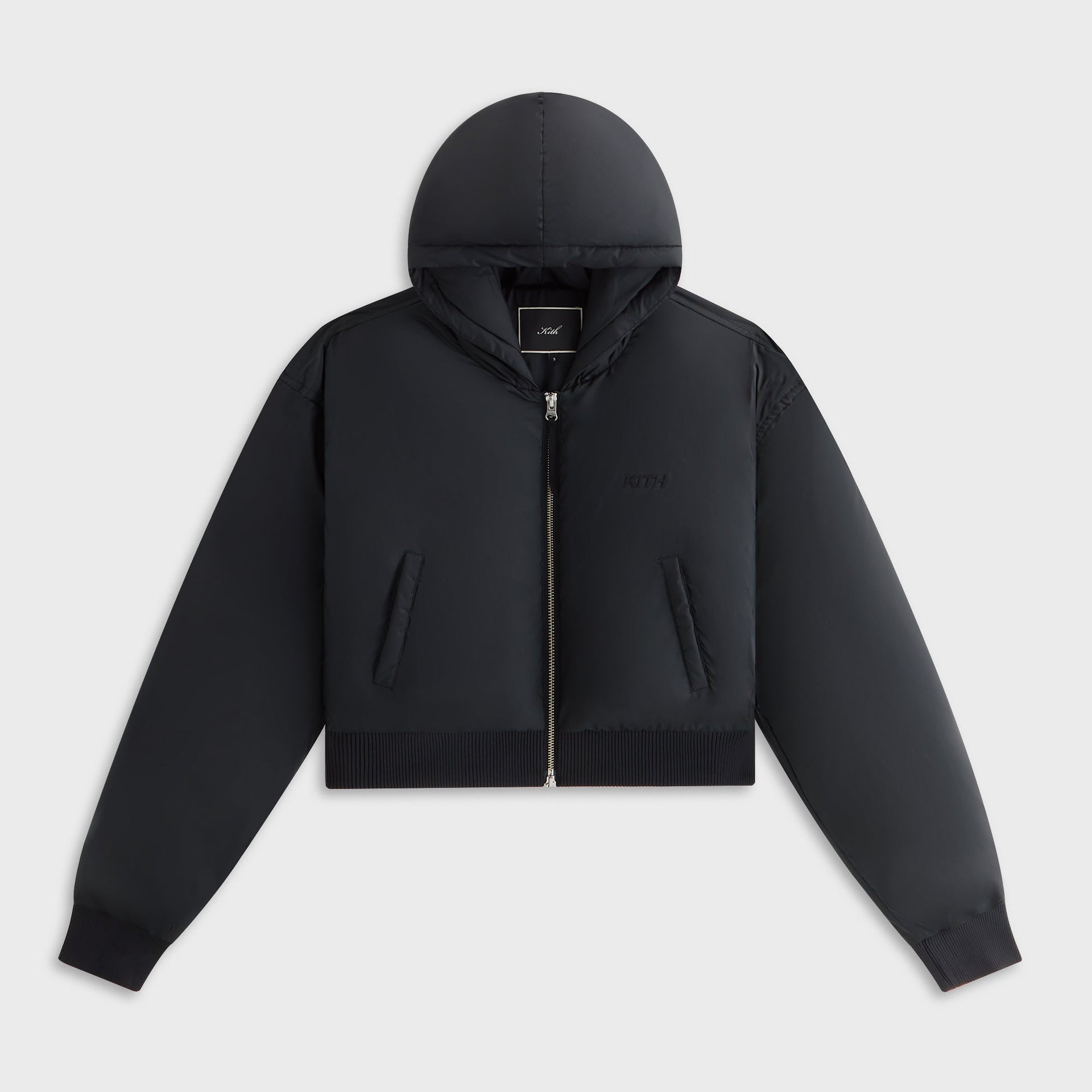 Kith Women Bex Cropped Nylon Puffer - Black
