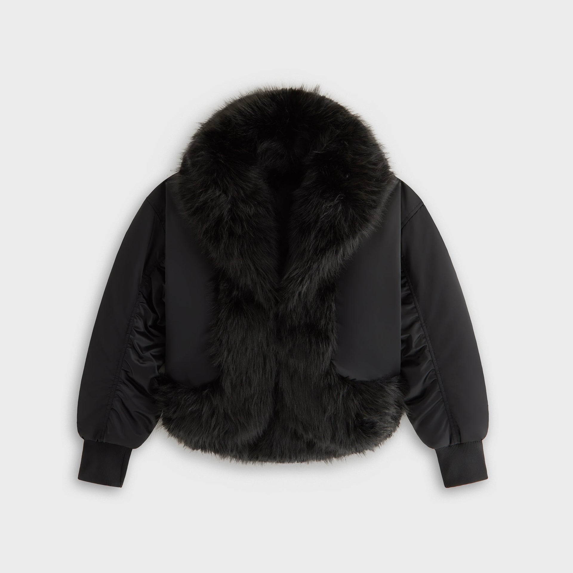 Kith Women Senna Faux Fur Reversible Bomber - Black - PH