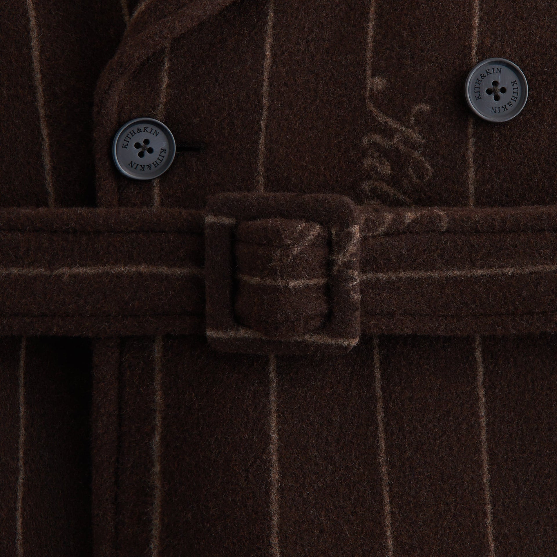 Kith Women Maeva Melton Stripe Scarf Coat - Incognito - PH