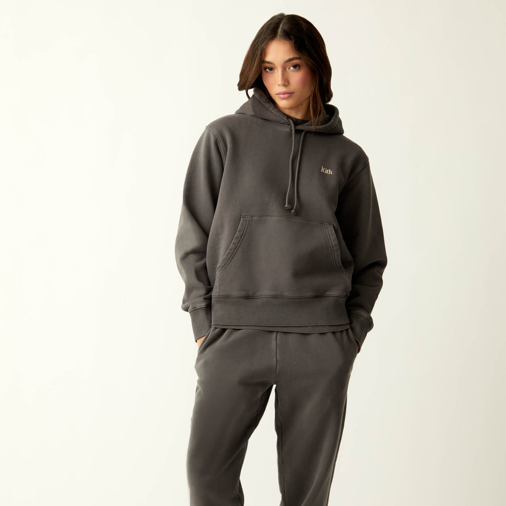 Kith Women Jane II Hoodie Hematite Kith Canada