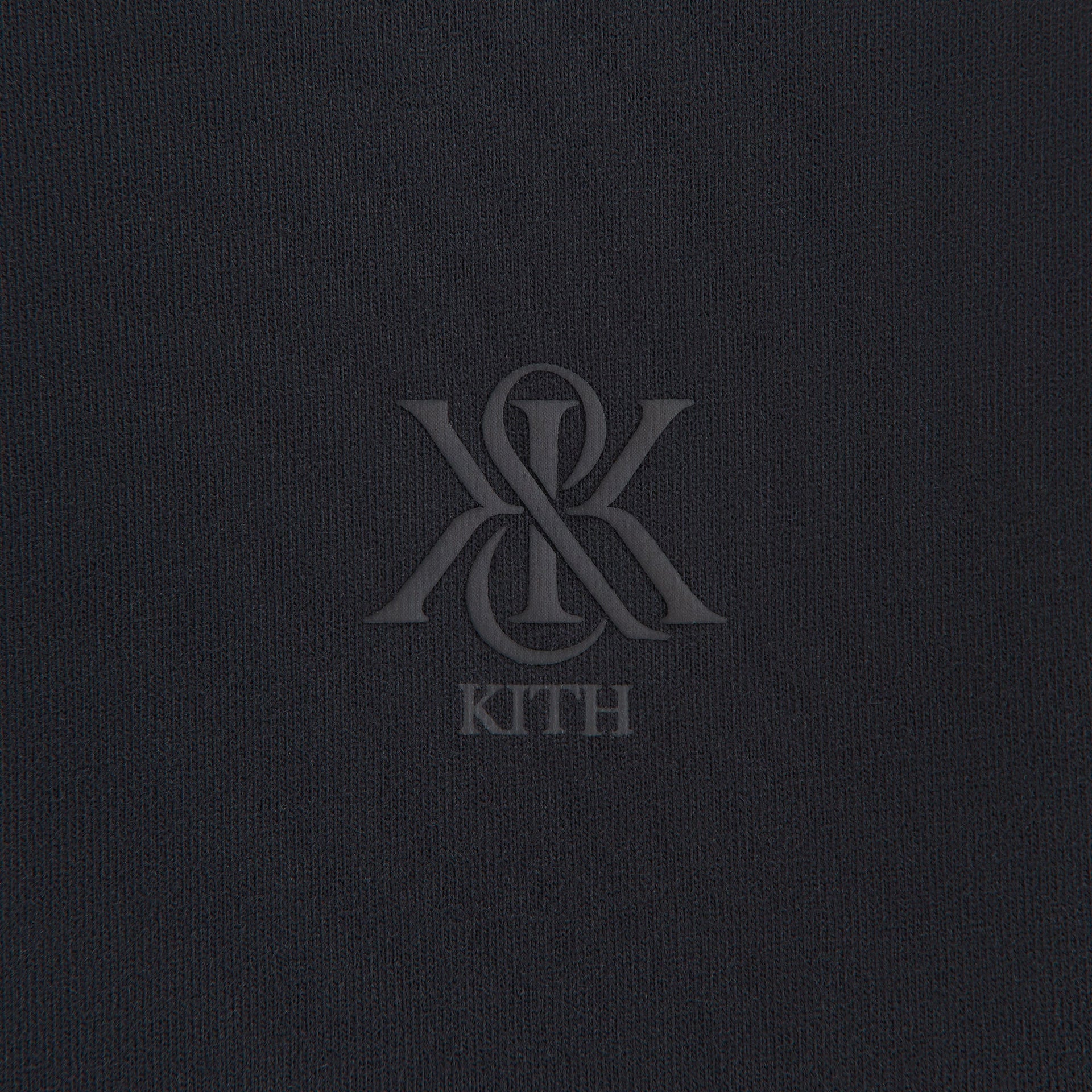 Kith Women Mockneck Vintage Sueded Tee - Black - PH