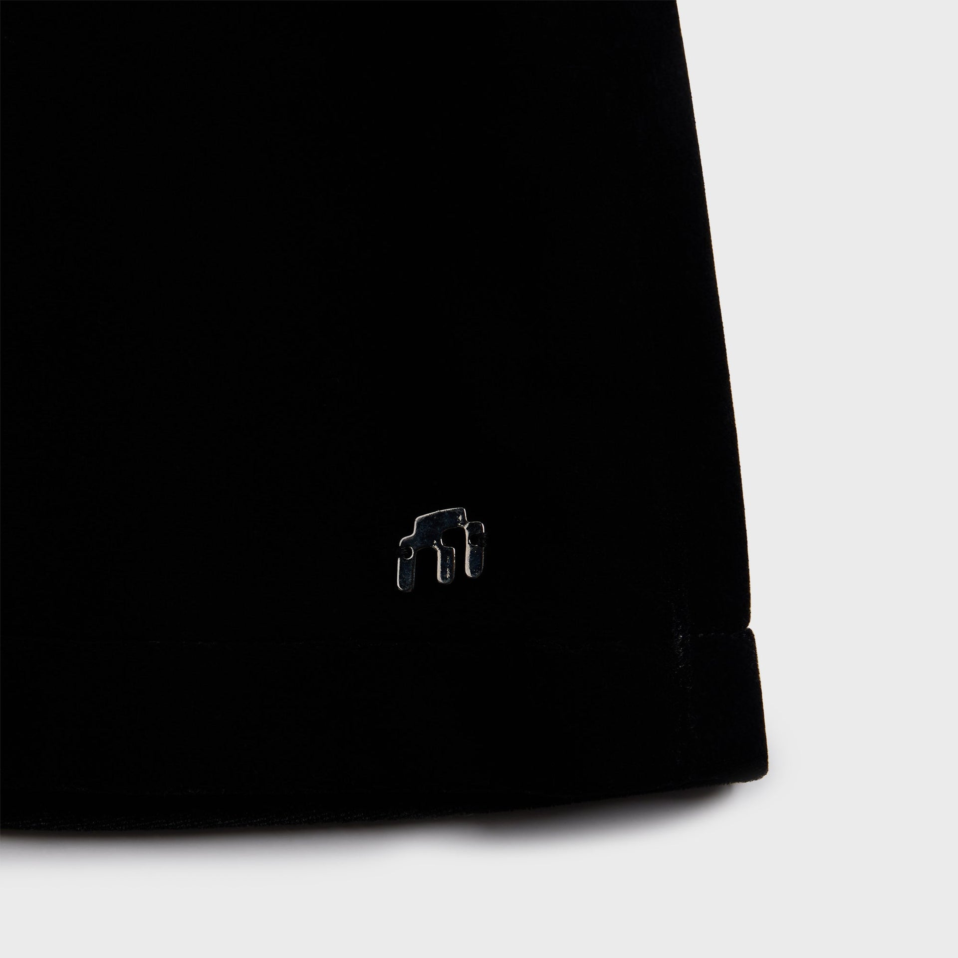 Miaou Micro Mini Skirt - Black Velvet