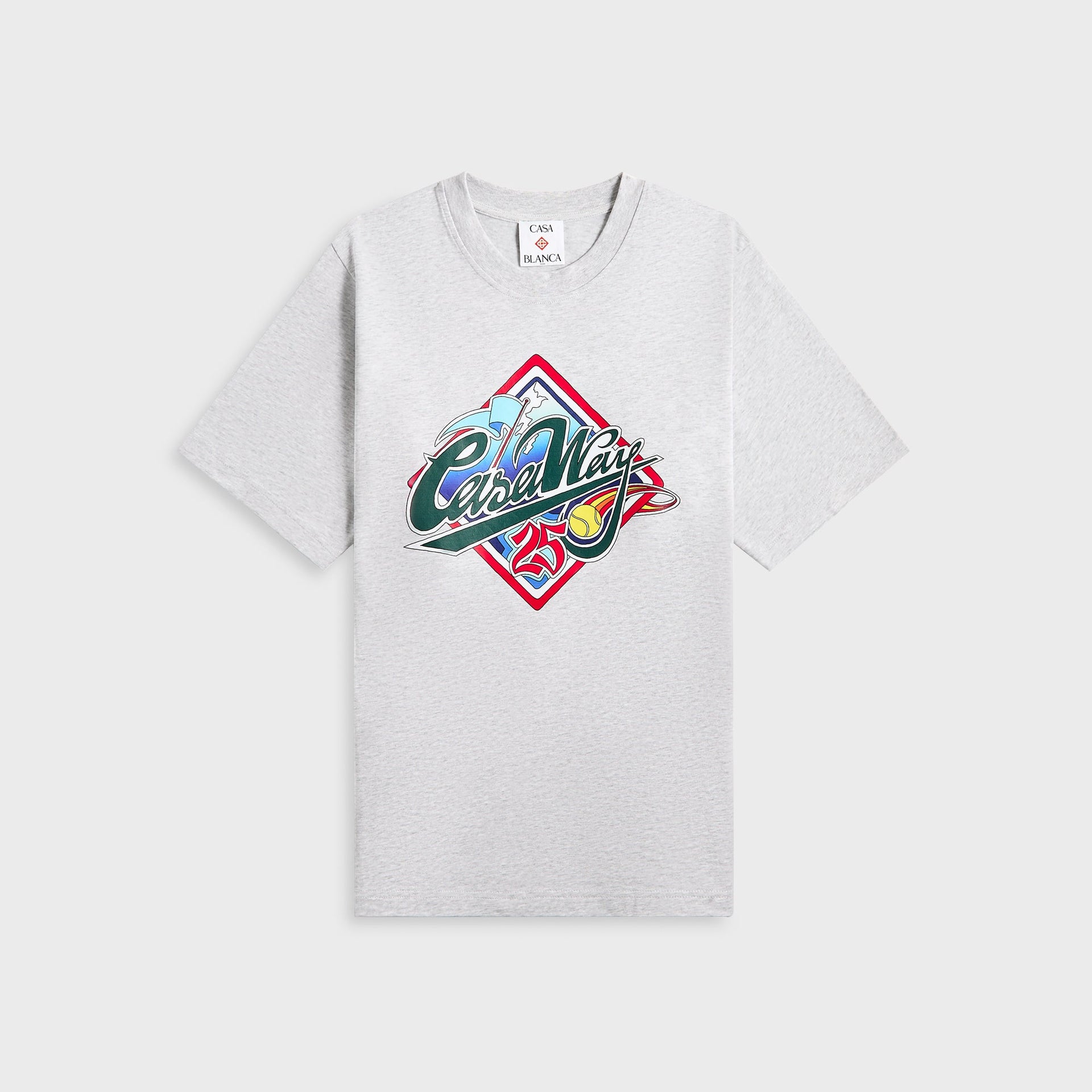 Casablanca Casa Way World Series Printed Tee - Grey Marble