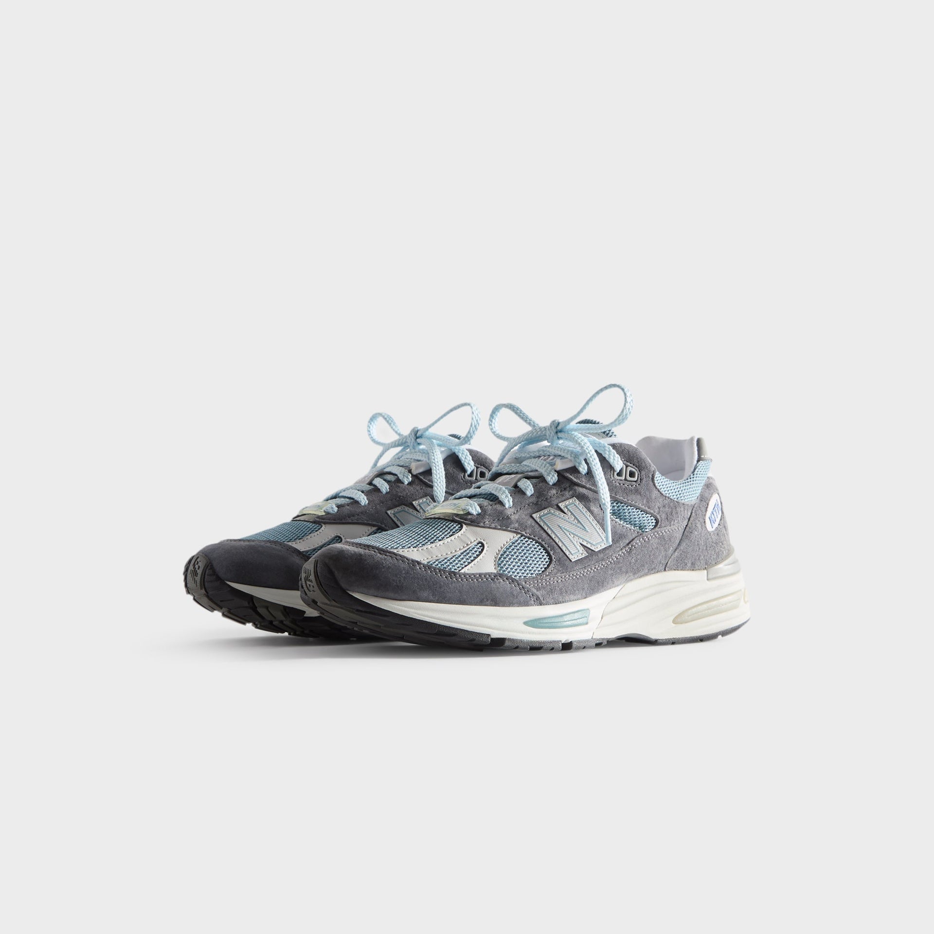 Kith & New Balance Made in UK 991V2 - Asphalt / Lead / Oyster Mushroom PH