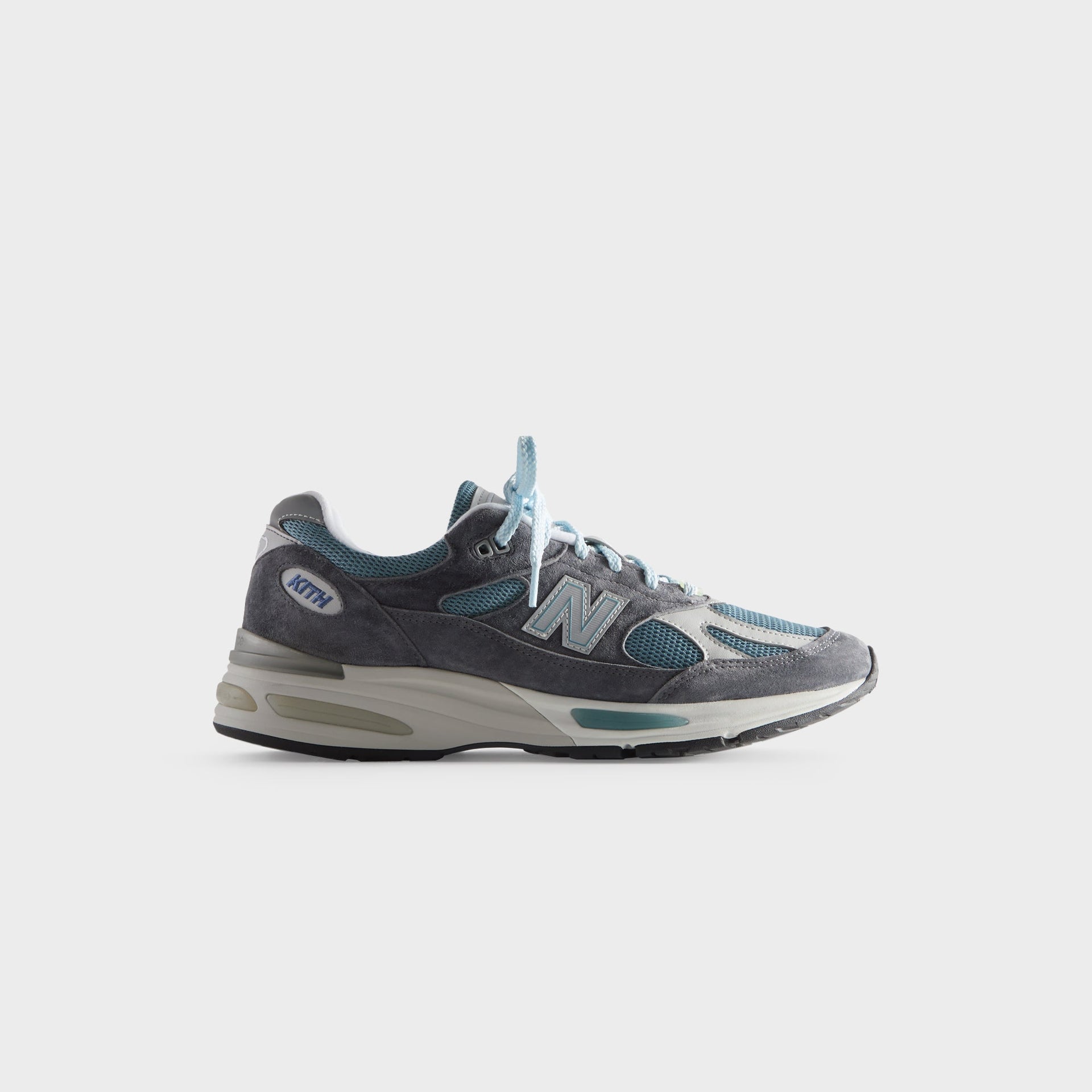 Kith & New Balance Made in UK 991V2 - Asphalt / Lead / Oyster Mushroom PH