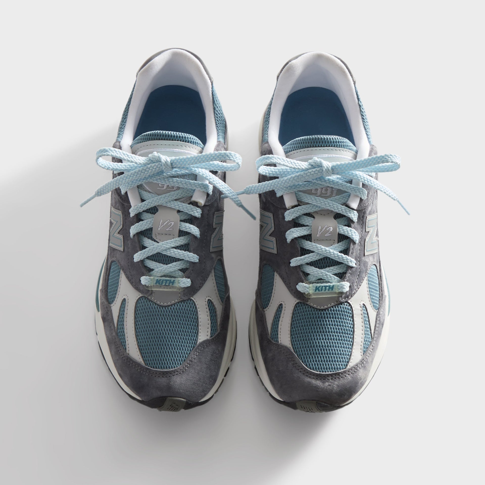 Kith & New Balance Made in UK 991V2 - Asphalt / Lead / Oyster Mushroom PH