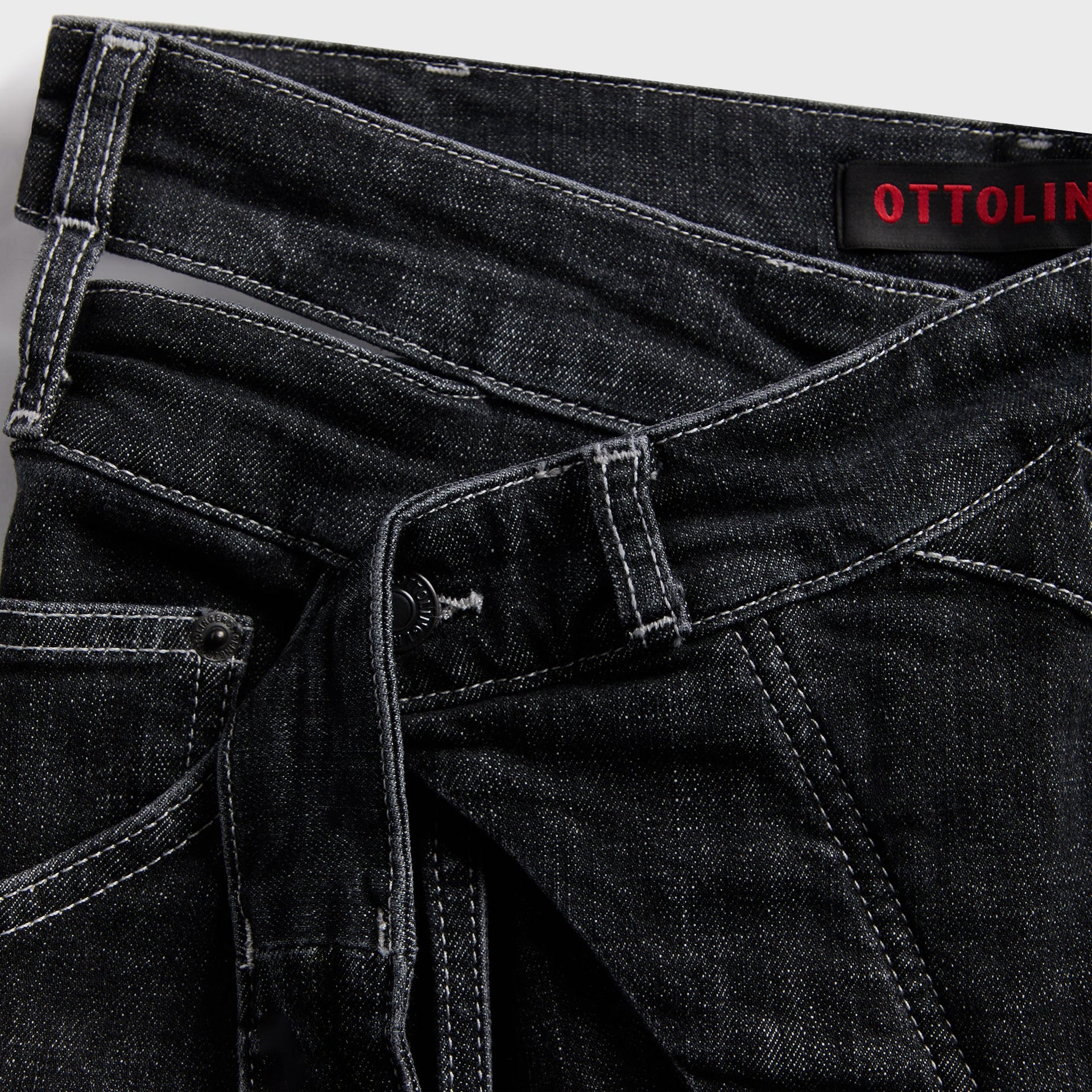 Ottolinger Strappy Signature Wrap Jeans - Black