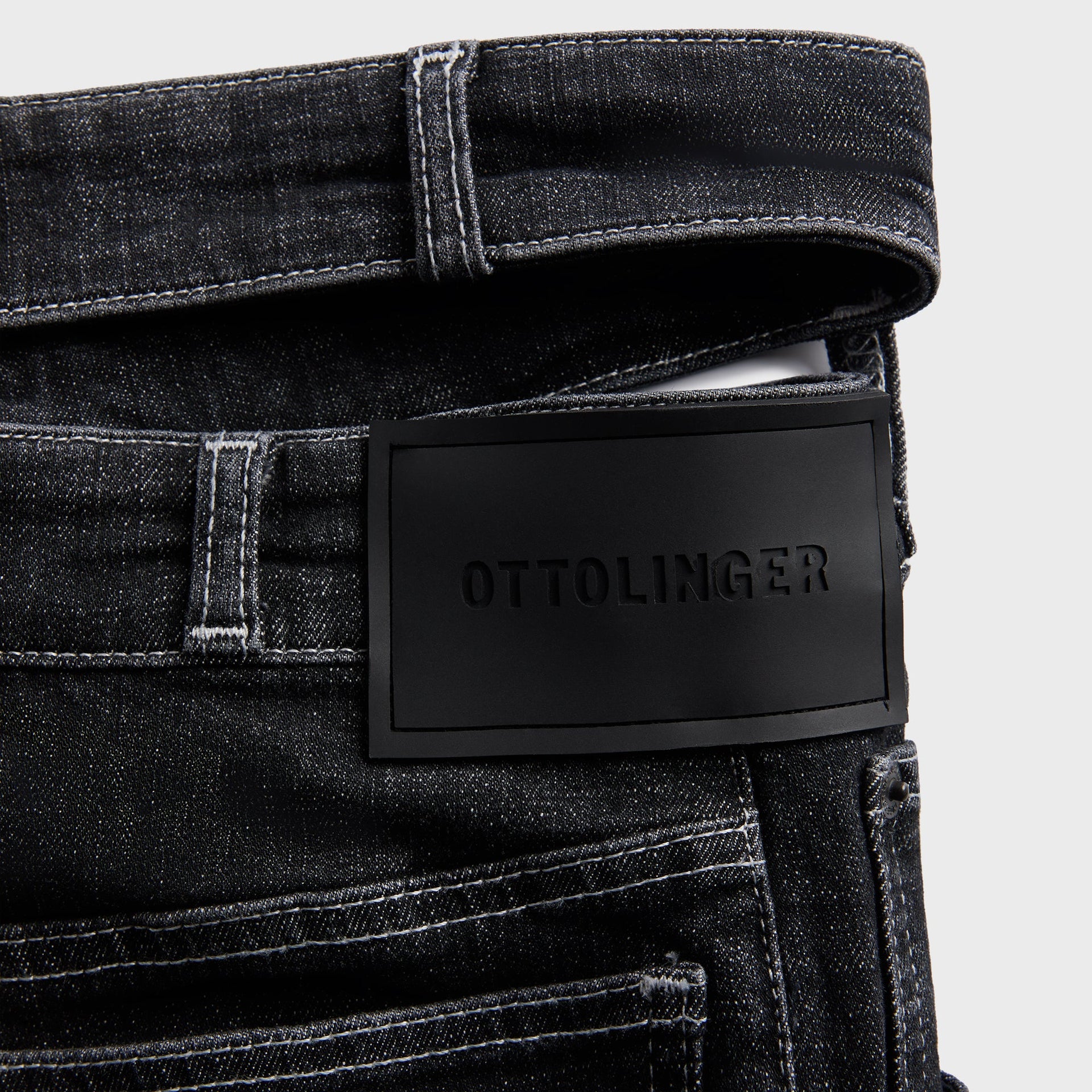 Ottolinger Strappy Signature Wrap Jeans - Black