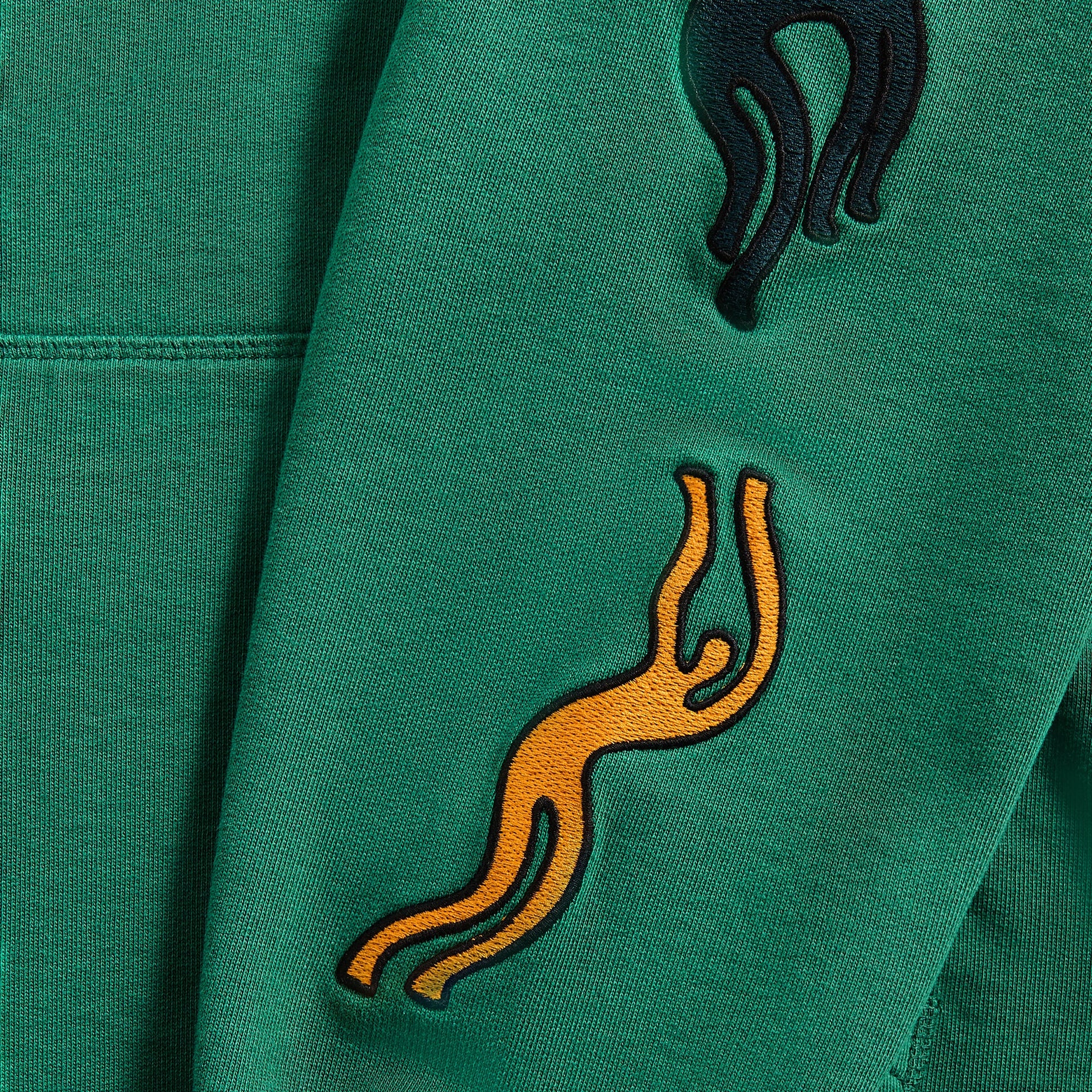 by Parra La Chambre Nuit Hooded Sweatshirt - Washed Green