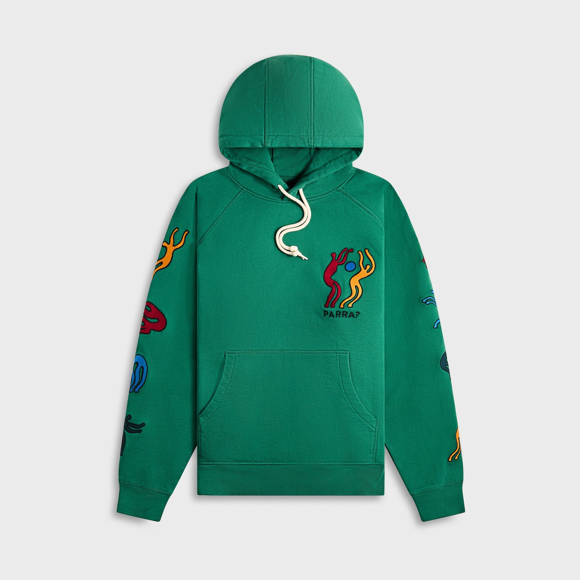 by Parra La Chambre Nuit Hooded Sweatshirt - Washed Green