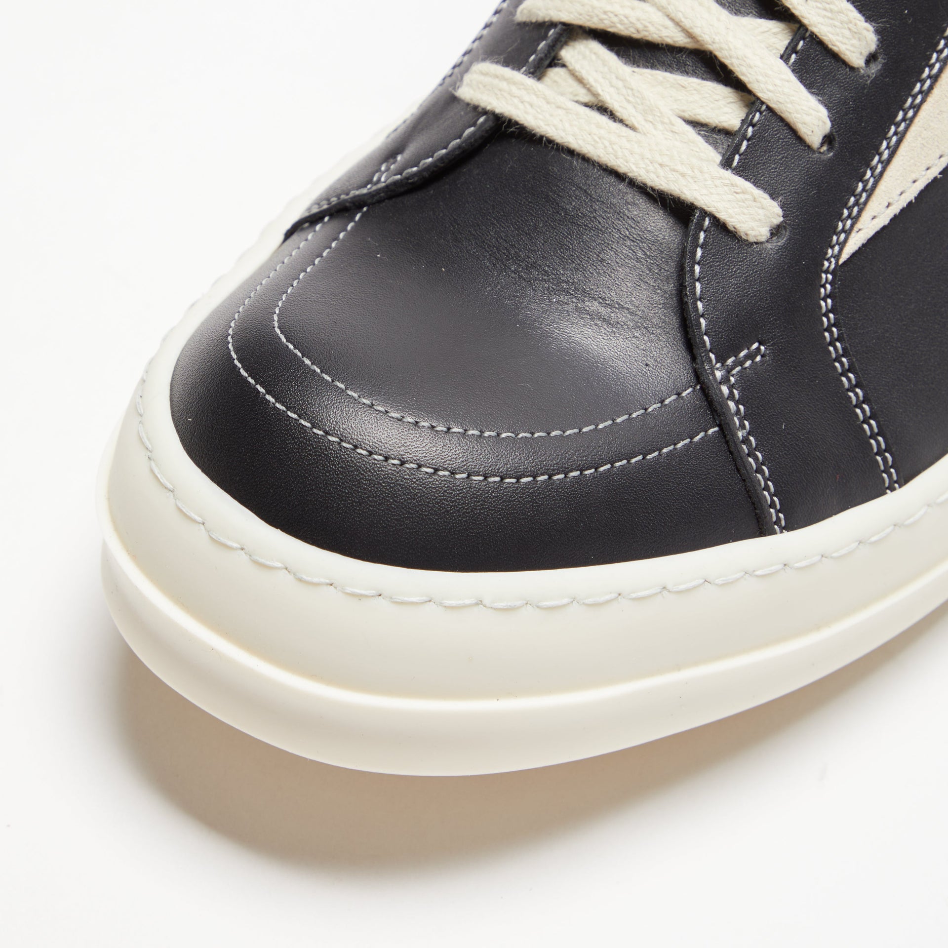 Rick Owens Vintage Sneakers - Black / Milk / Milk Scarpe in Pelliccia