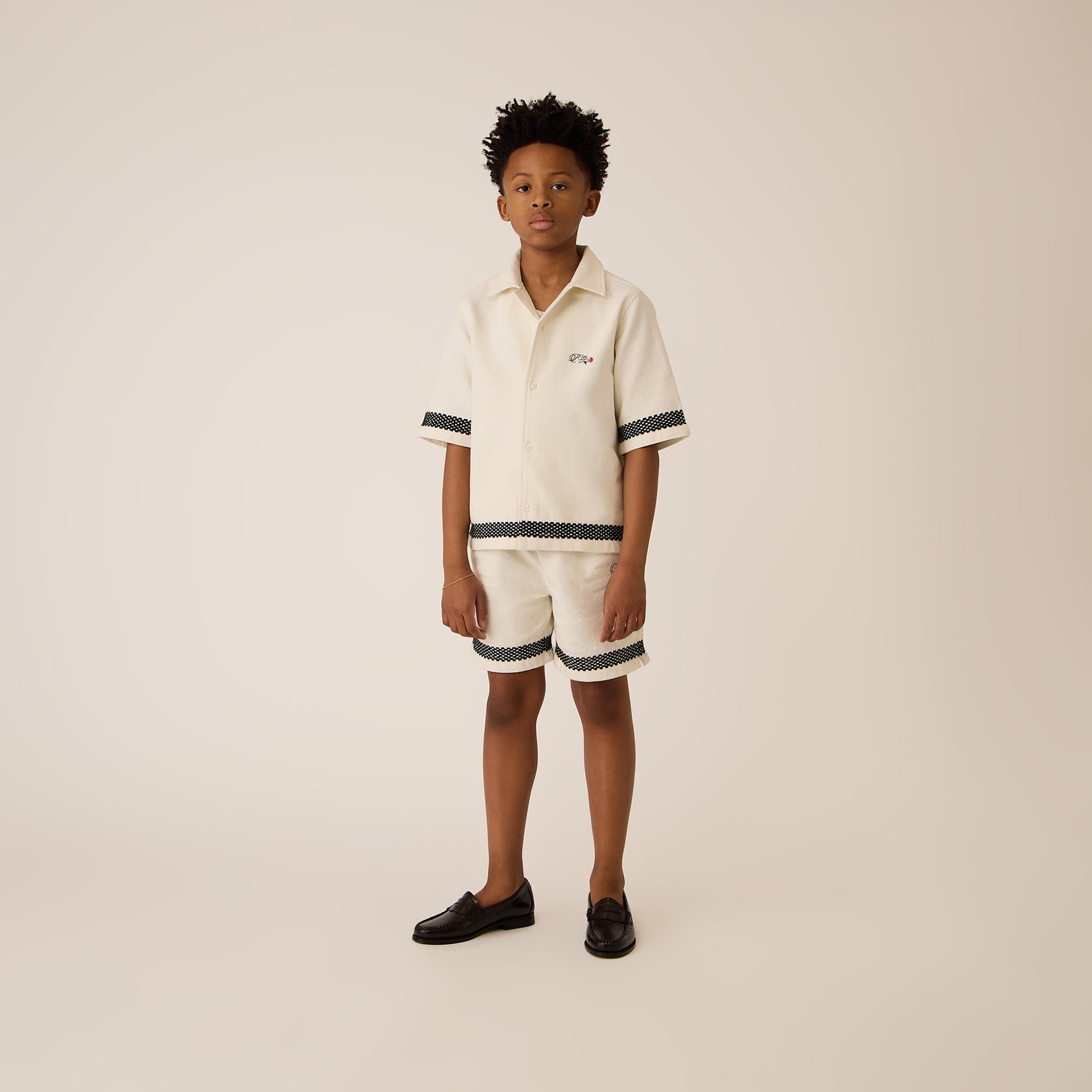 Kith Kids Novelty Logo Thompson Camp Short - Sandrift