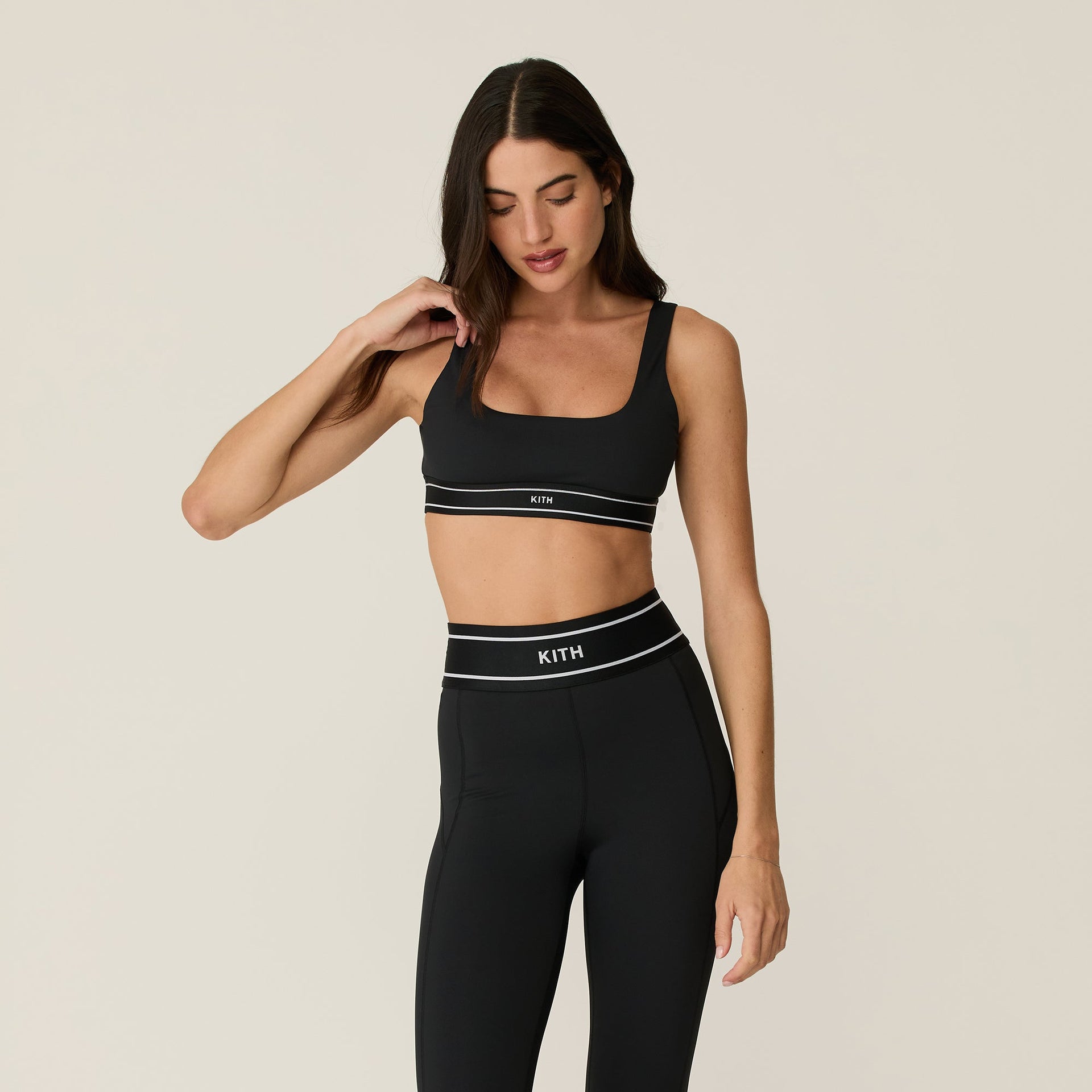 Kith Women Elle UinNeck Active Bra in Black