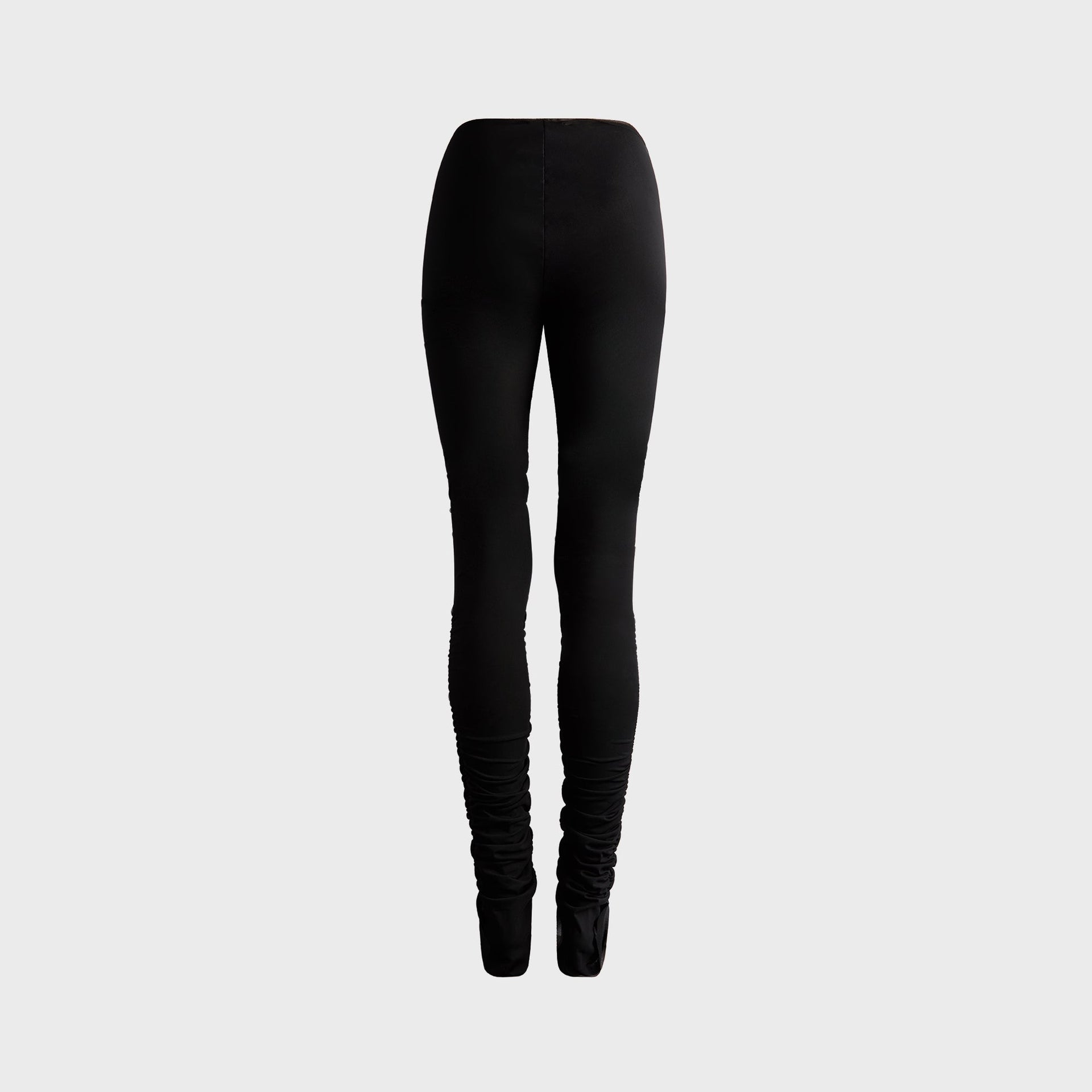 Sami Miro Vintage Shirred Zip Pants - Black Eco