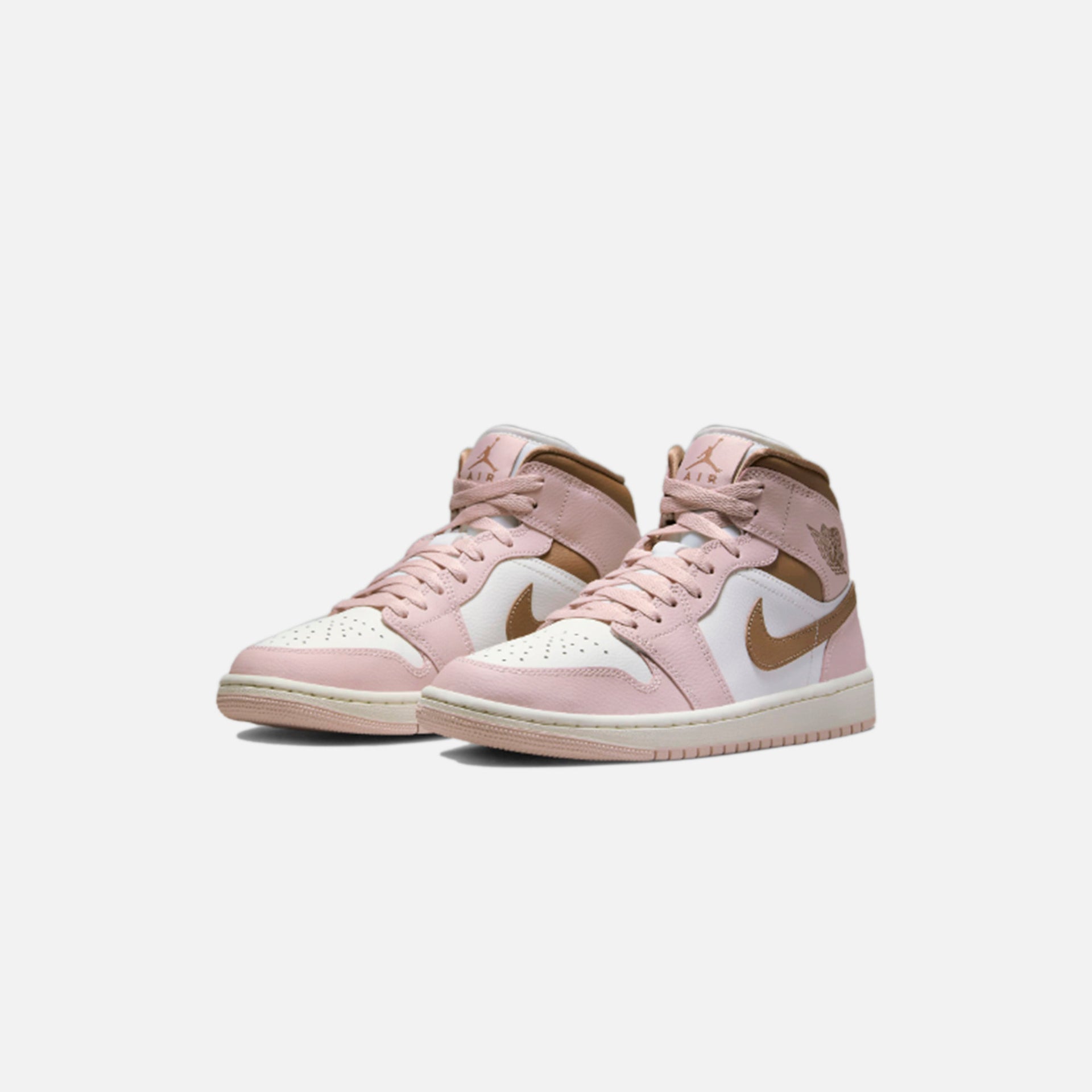 Nike Air Jordan 1 Mid - Pink Oxford / Sail / Archaeo Brown
