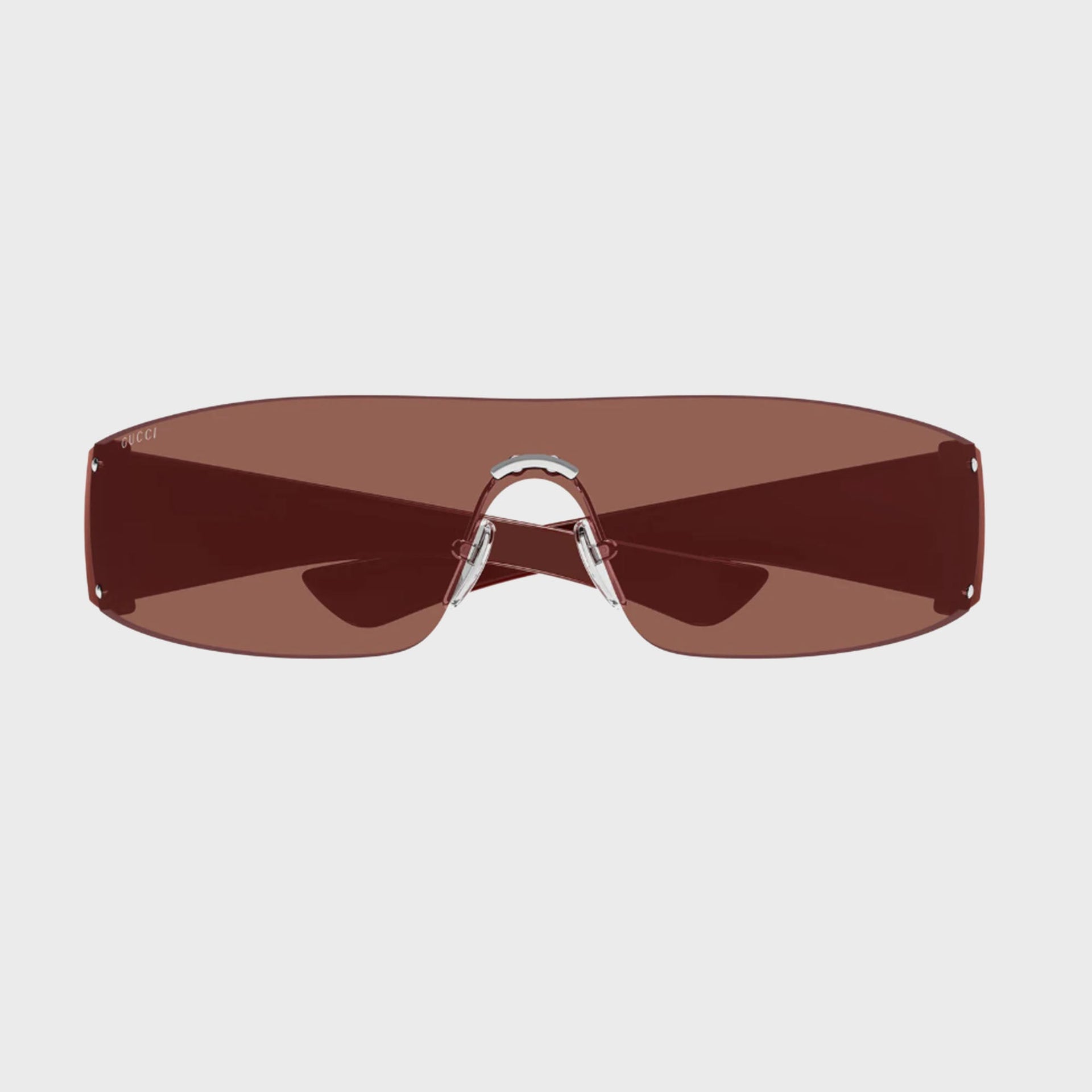 Gucci Sunglasses Unisex Injection - Burgundy / Brown