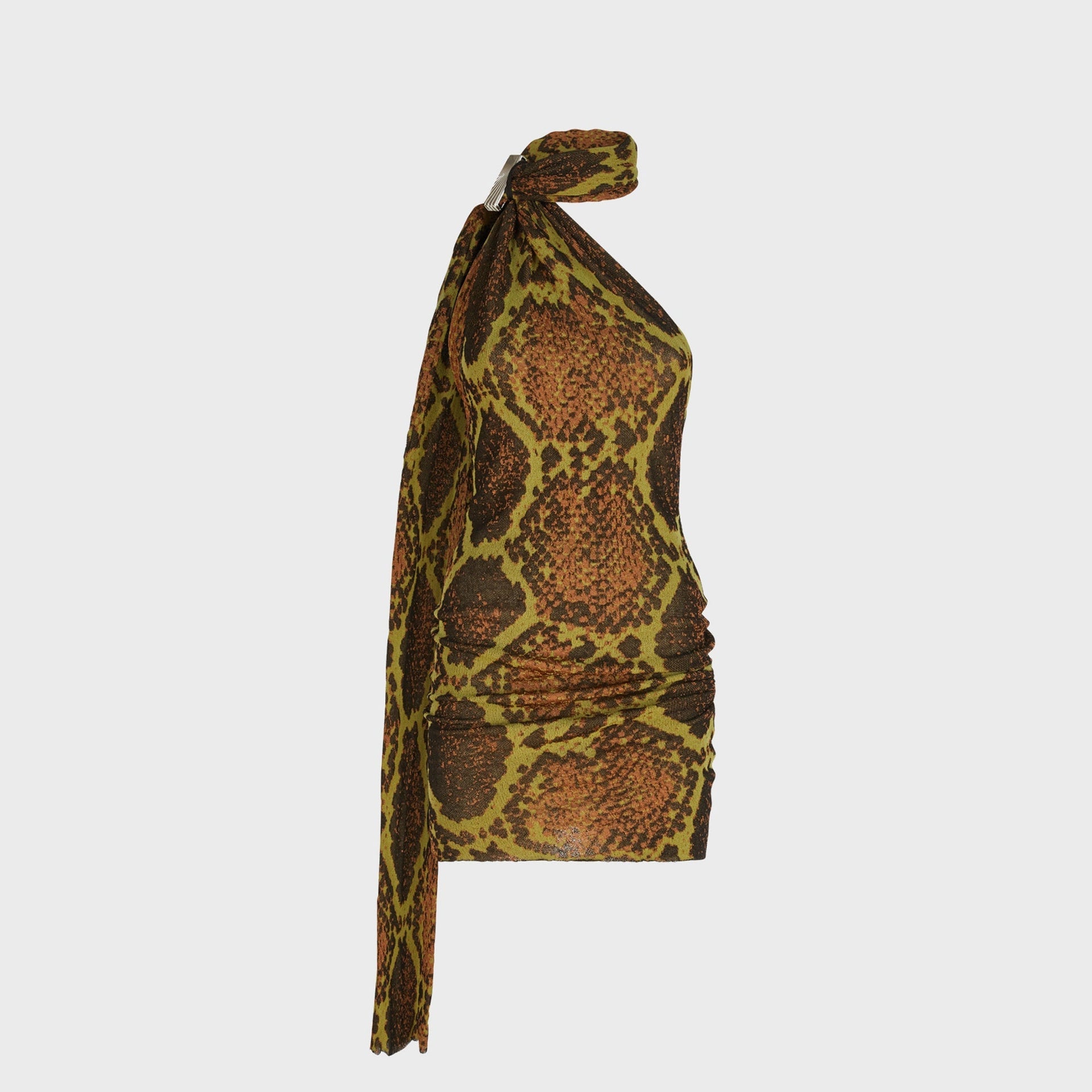 The Attico Mini Dress in Python Jacquard