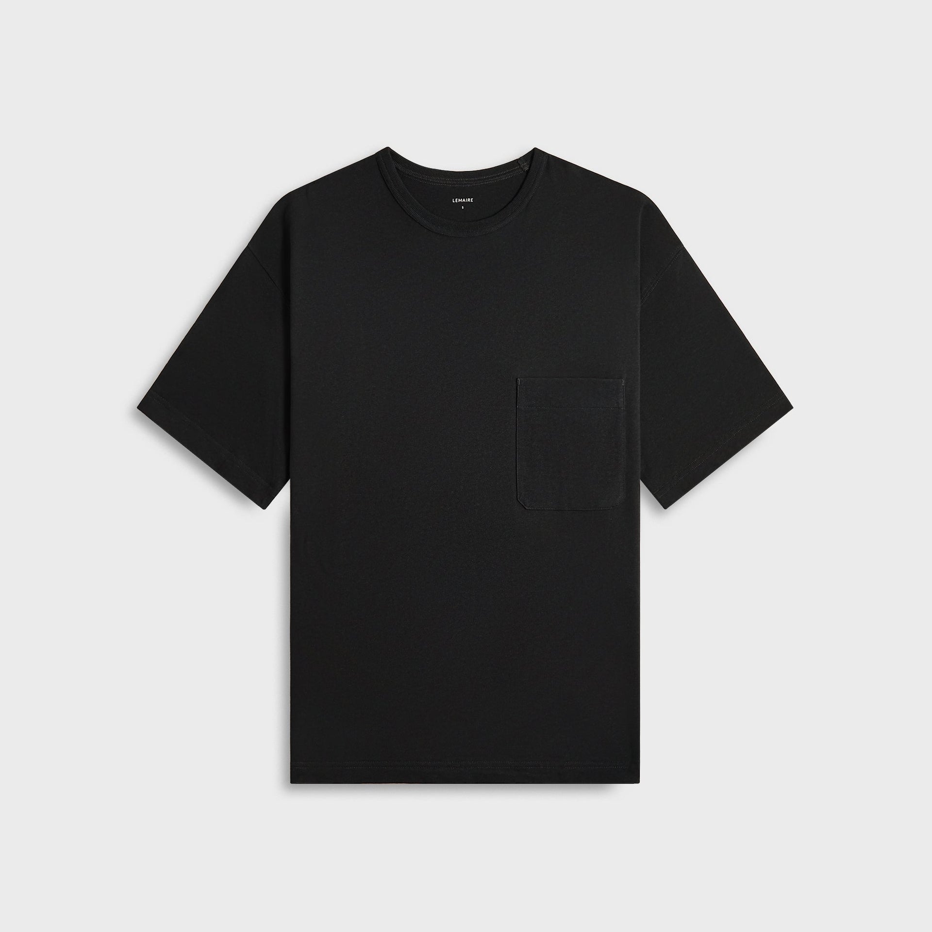 Lemaire Boxy Short Sleeve Tee - Jet Black
