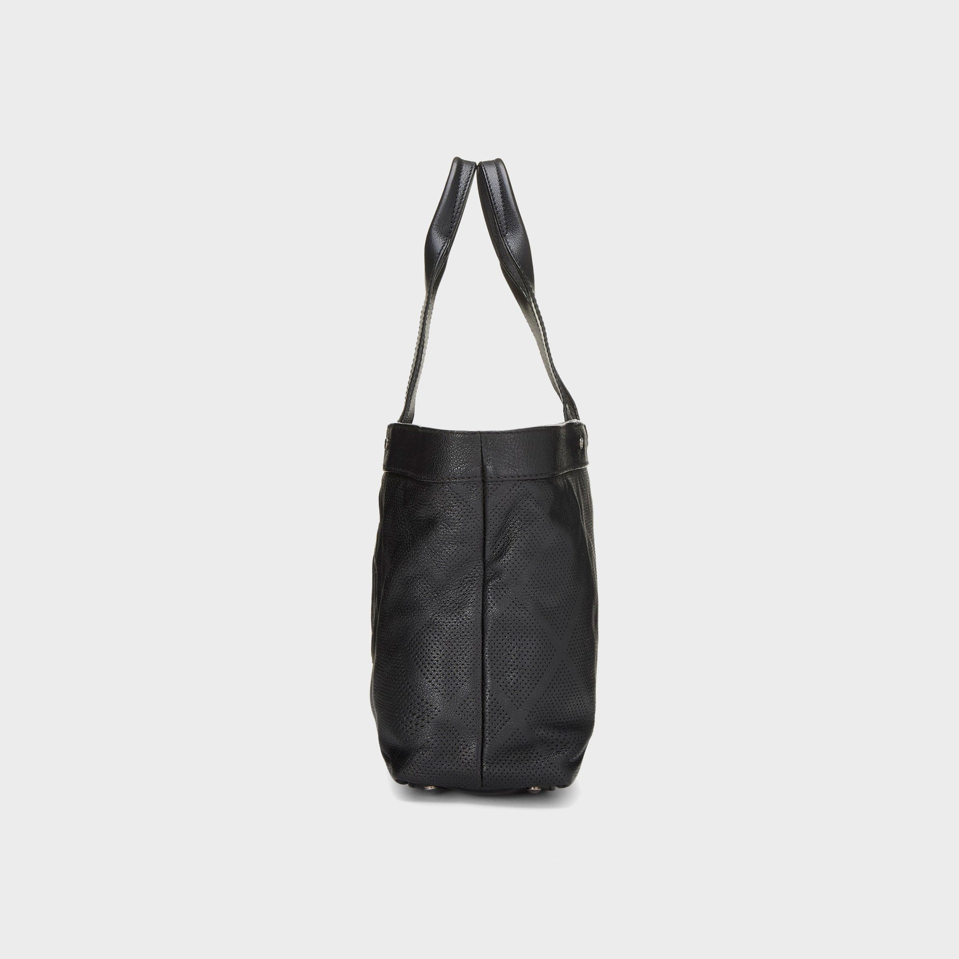 WGACA Chanel Perforated Tote Medium - Black
