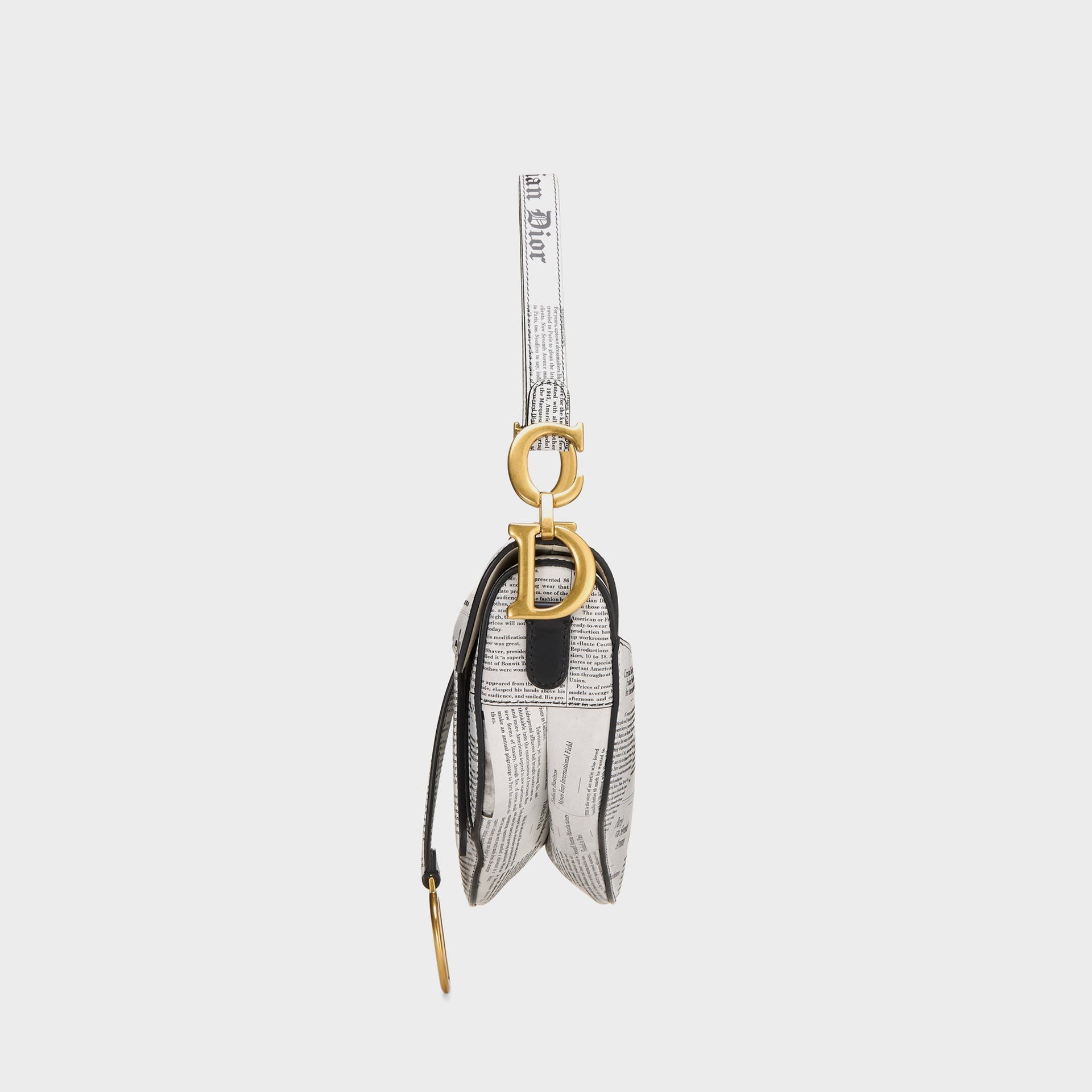 WGACA Christian Dior Calfskin Newspaper Saddle NM - White