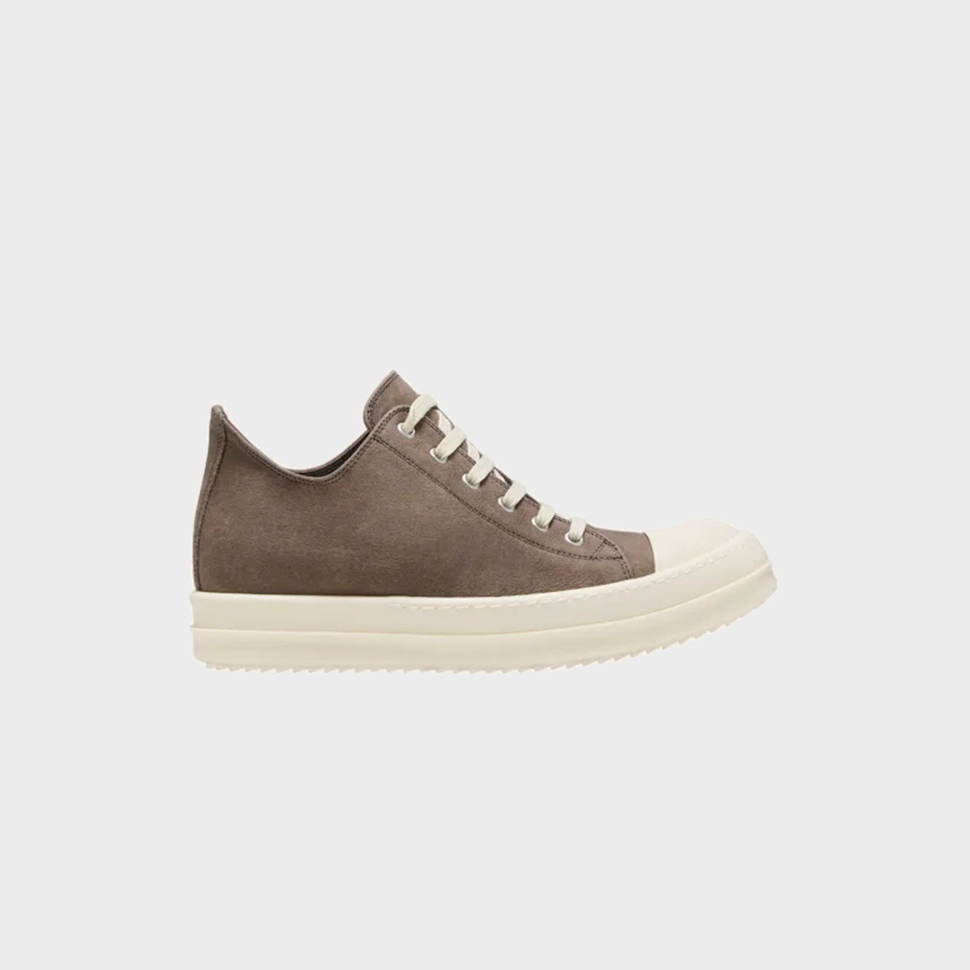 Rick Owens Low Sneaks Scarpe in Pelle - Dust / Milk / Milk