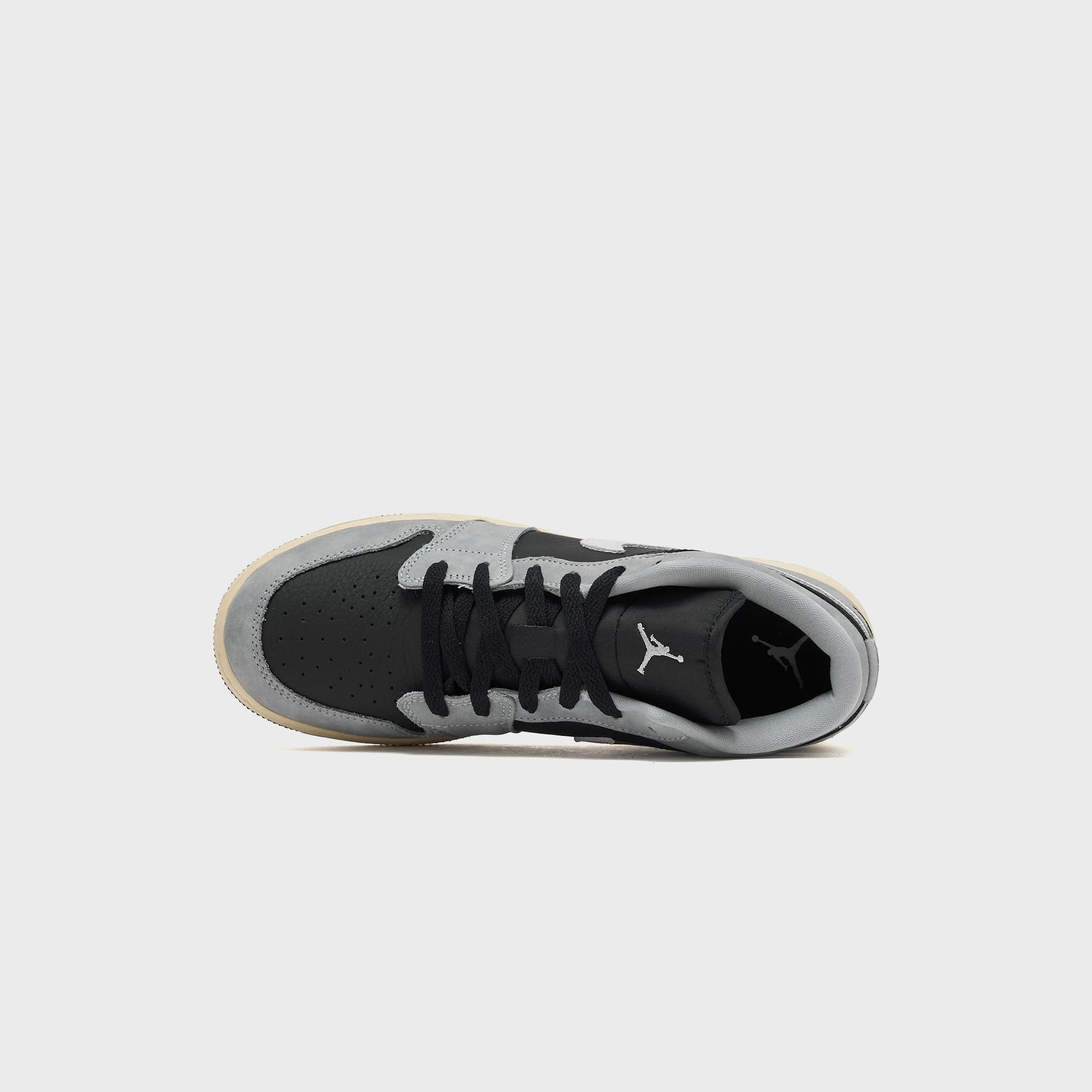 Nike GS Air Jordan 1 Low SE - Light Smoke Grey / Black / Sail / Muslin