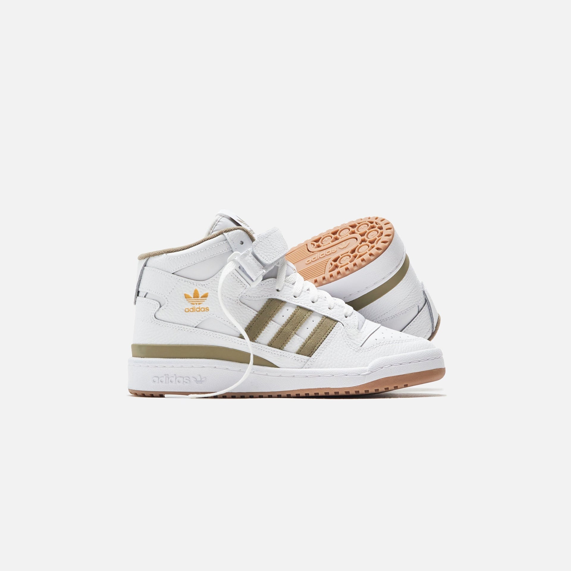 adidas Forum Mid - White / Orbit Green / Gum 4