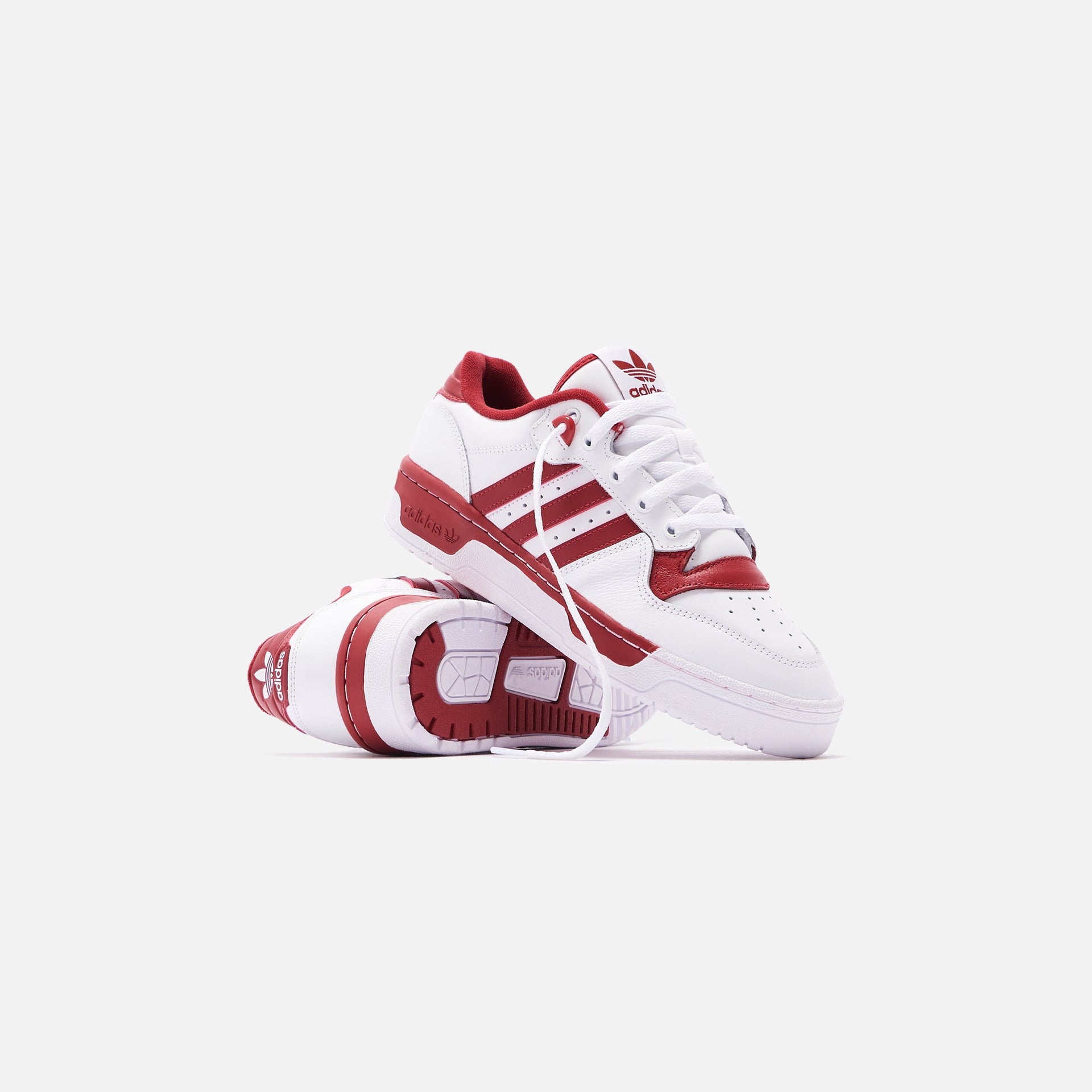 adidas Rivalry Low - White / Active Maroon