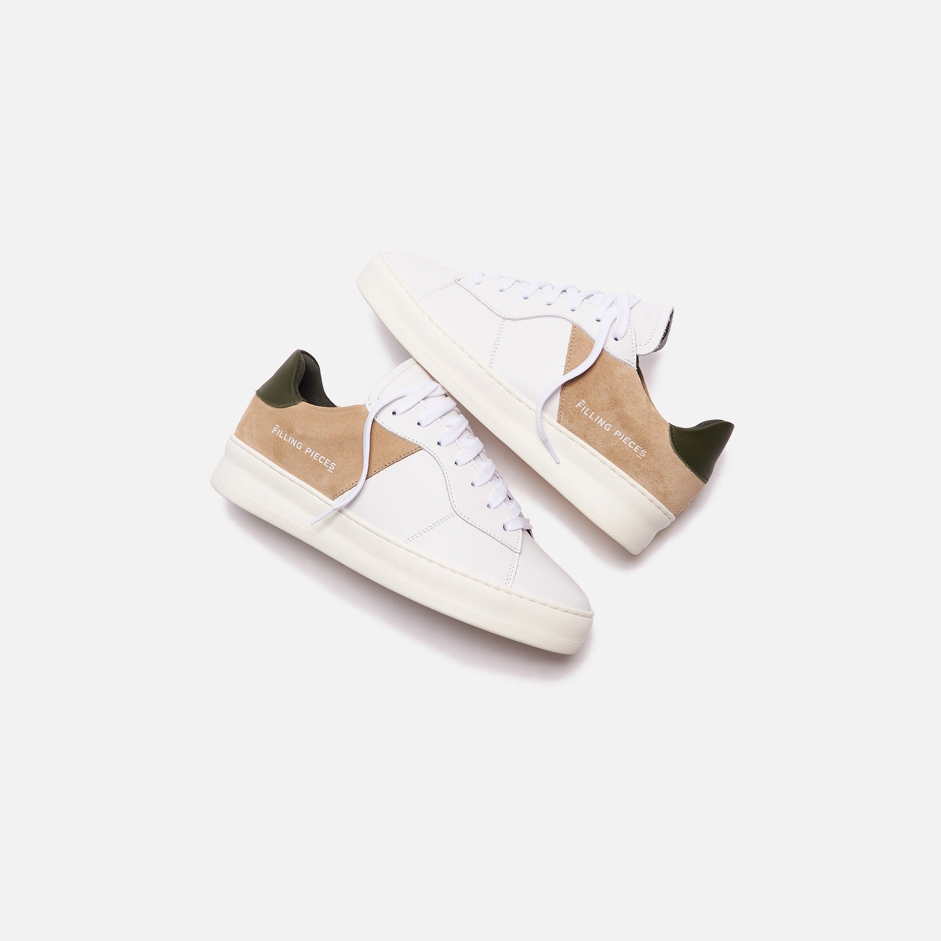 Filling Pieces Low Plain Court - White / Tan