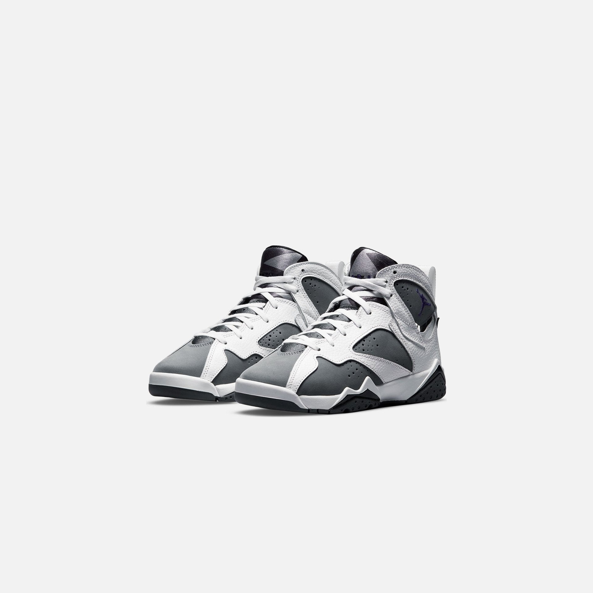 Nike Grade School Air Jordan 7 - Retro White / Varsity Purple / Flint Grey / Black