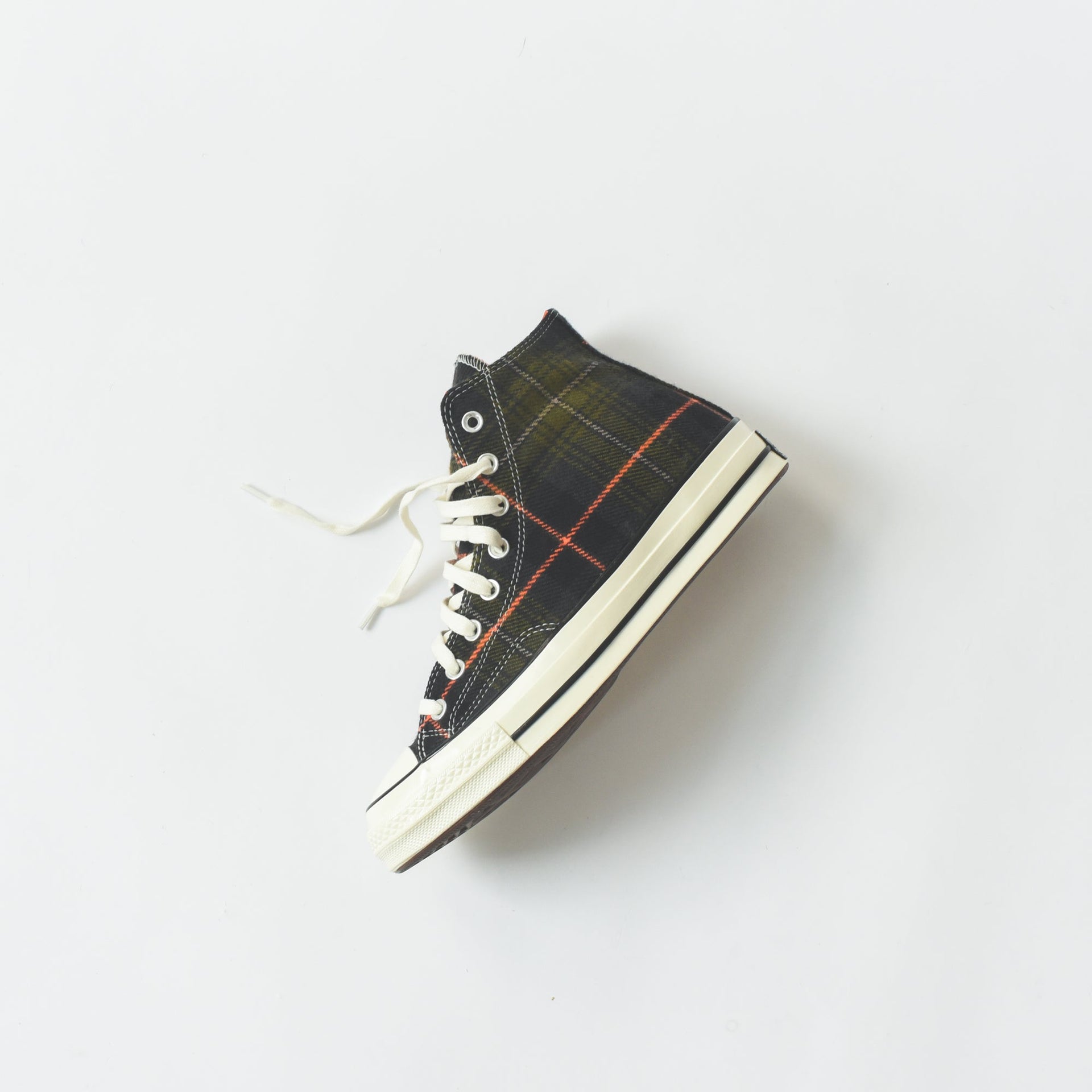 Converse Chuck Taylor 70 High - Olive Plaid / Orange