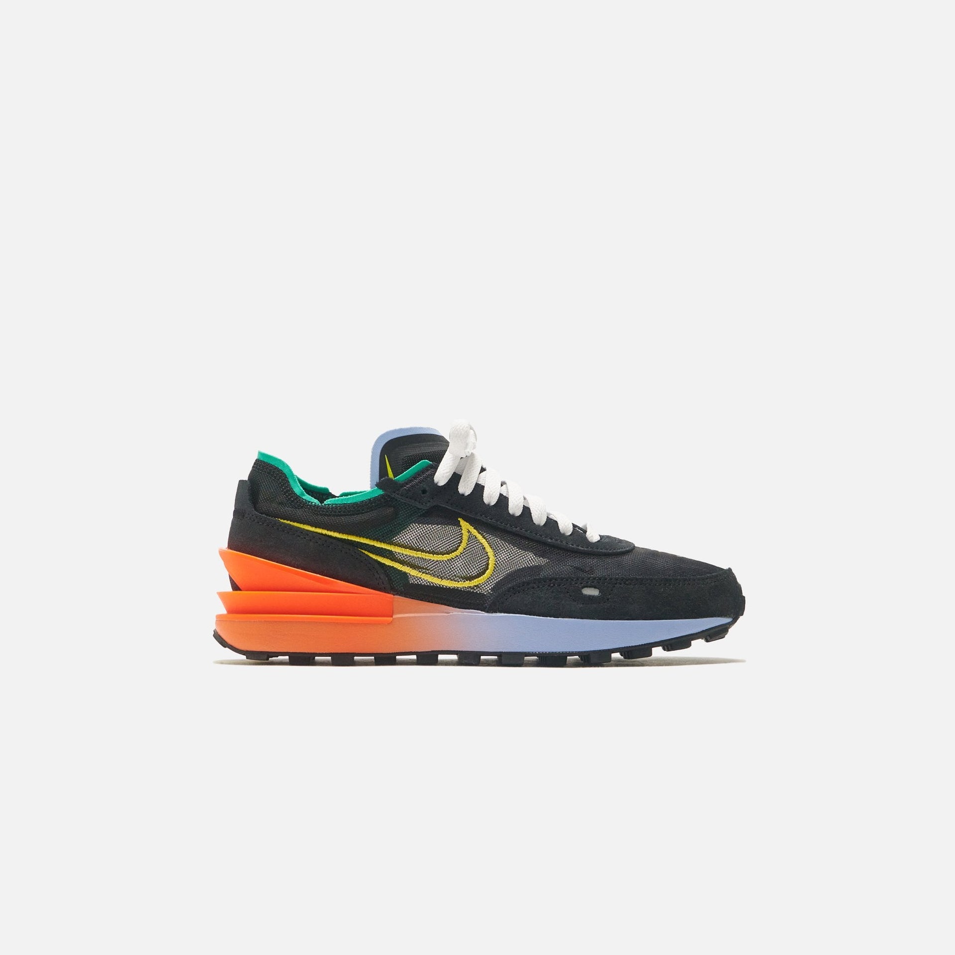 Nike Waffle One - Black / Yellow Strike / Hyper Crimson / Aluminum