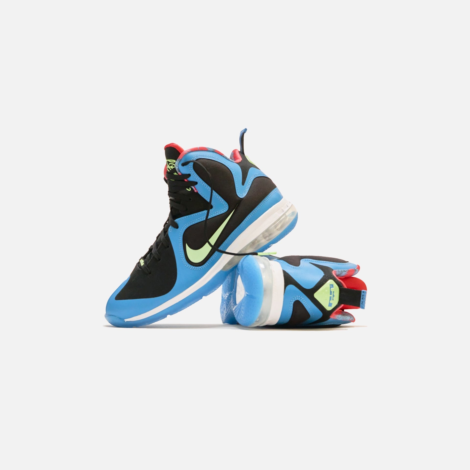 Nike LeBron IX - Black / Lime Glow / Dutch Blue / Fusion Red