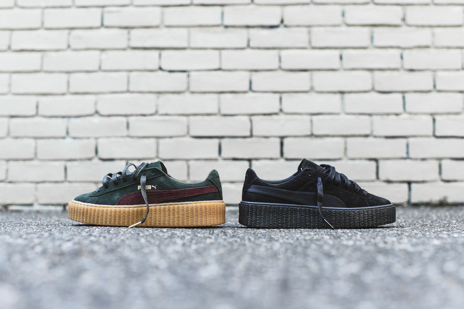 Puma x Rihanna Suede Creeper - Green & Black