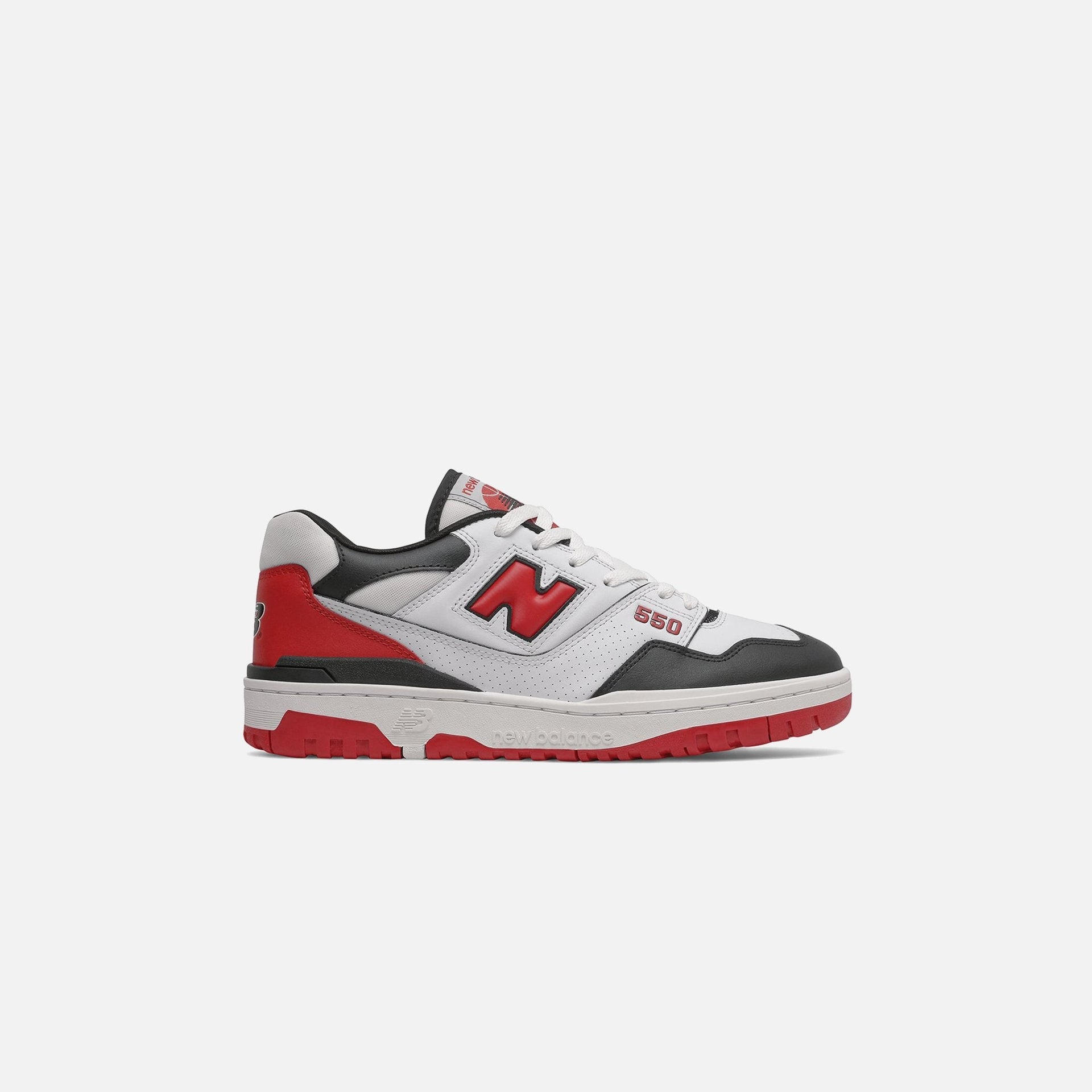 New Balance 550 - White / Team Red / Black