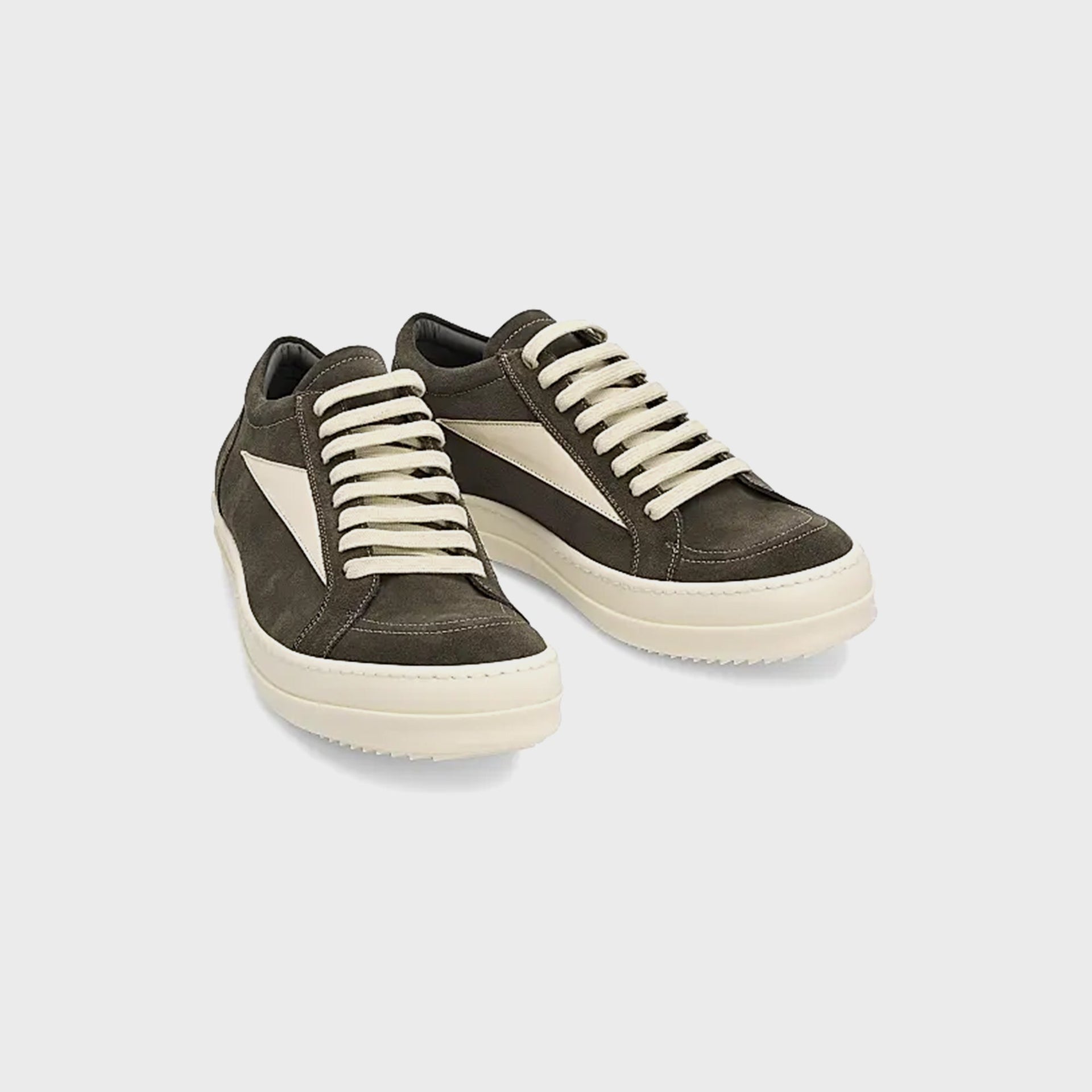 Rick Owens Temple Low Sneaks - Euca / Milk / Milk