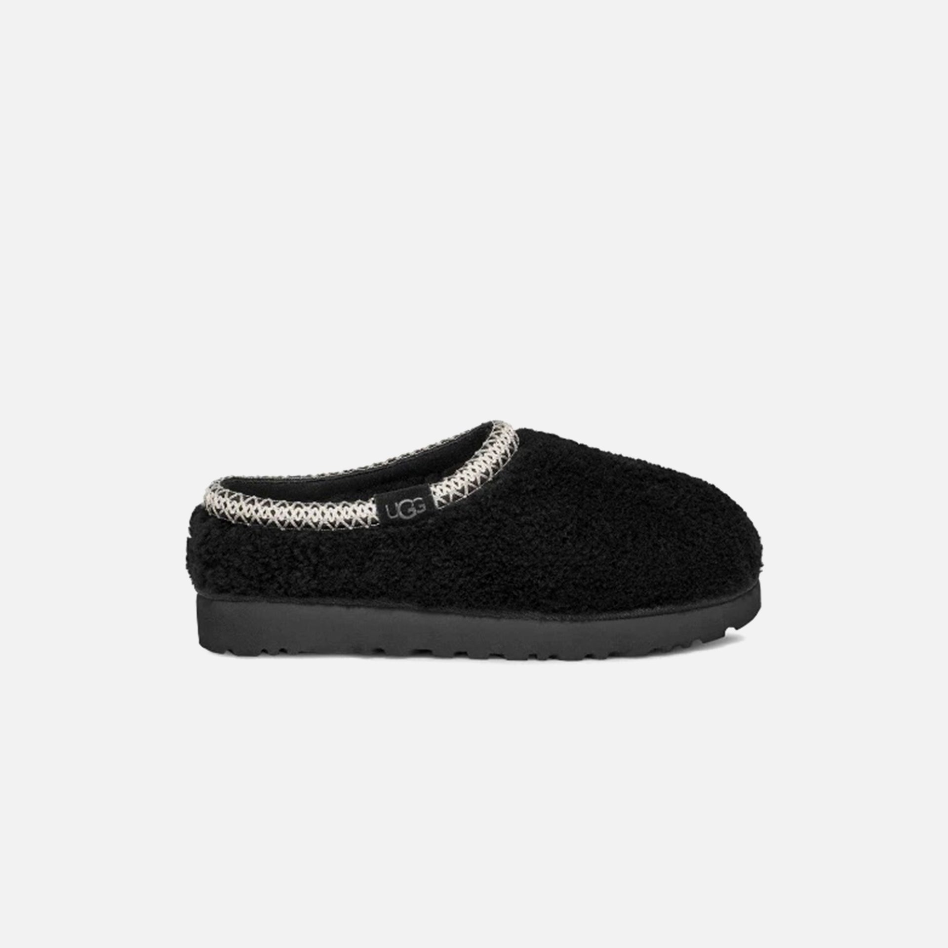 UGG Tasman Maxi Curly Slipper - Black