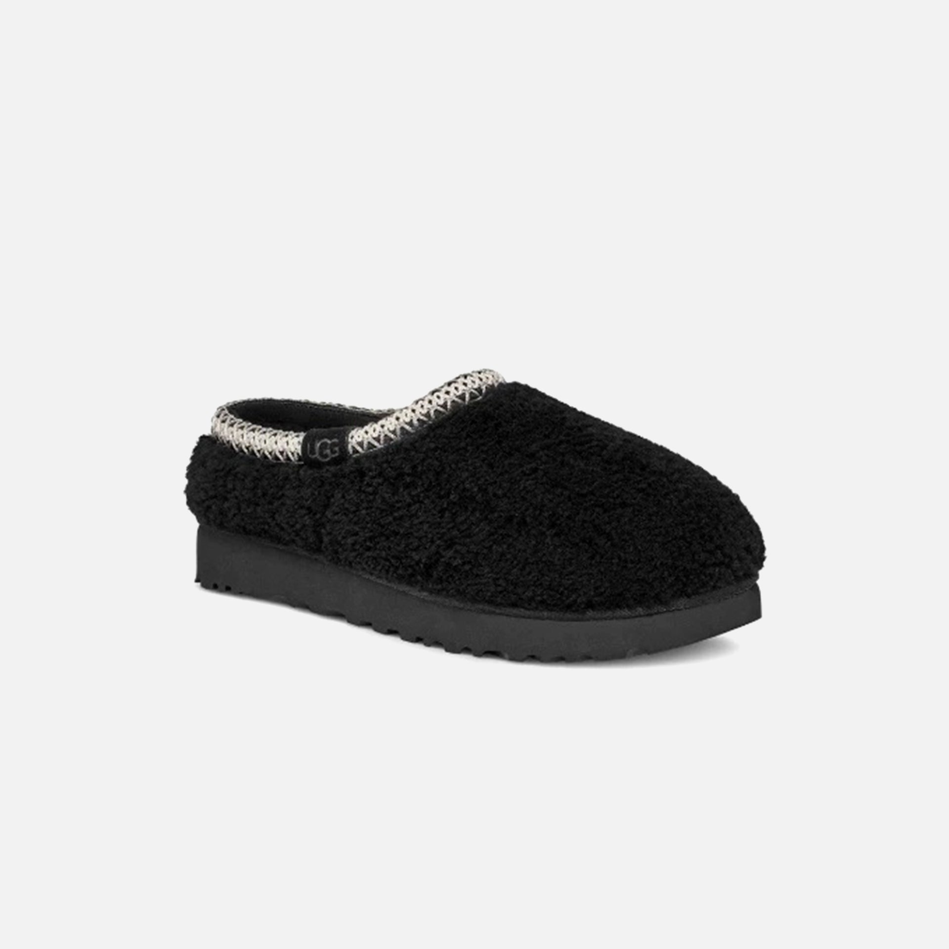 UGG Tasman Maxi Curly Slipper - Black